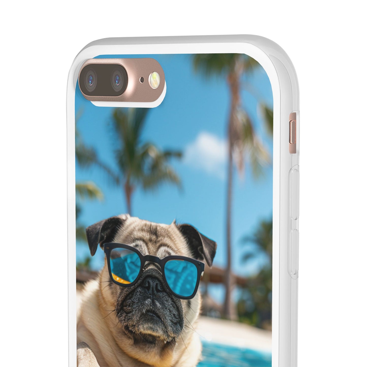 Aruba Pug Summer Option #2 iPhone & Samsung Flexi Cases