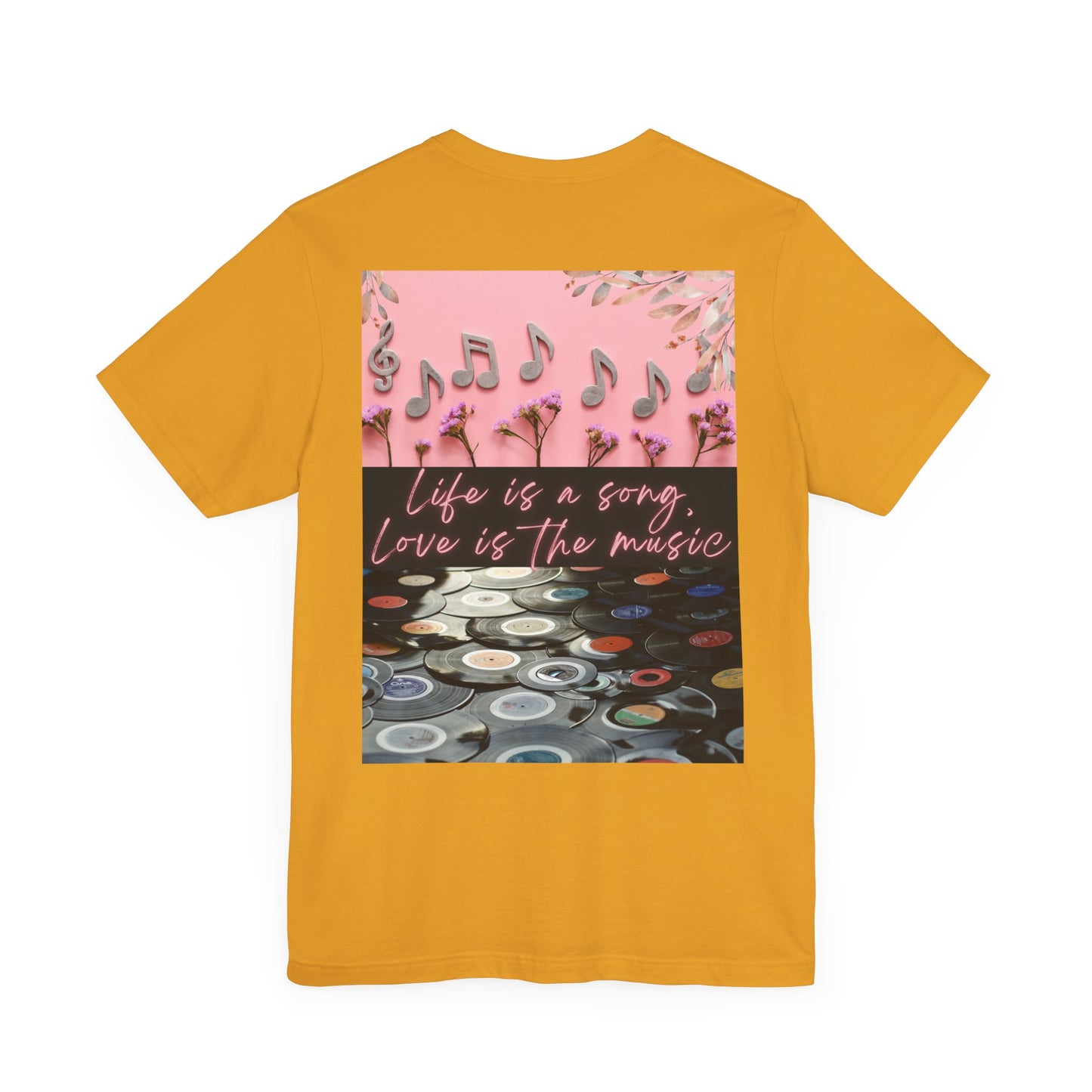 Life Is A Song, Love Is The Music Unisex Jersey Short Sleeve Tee