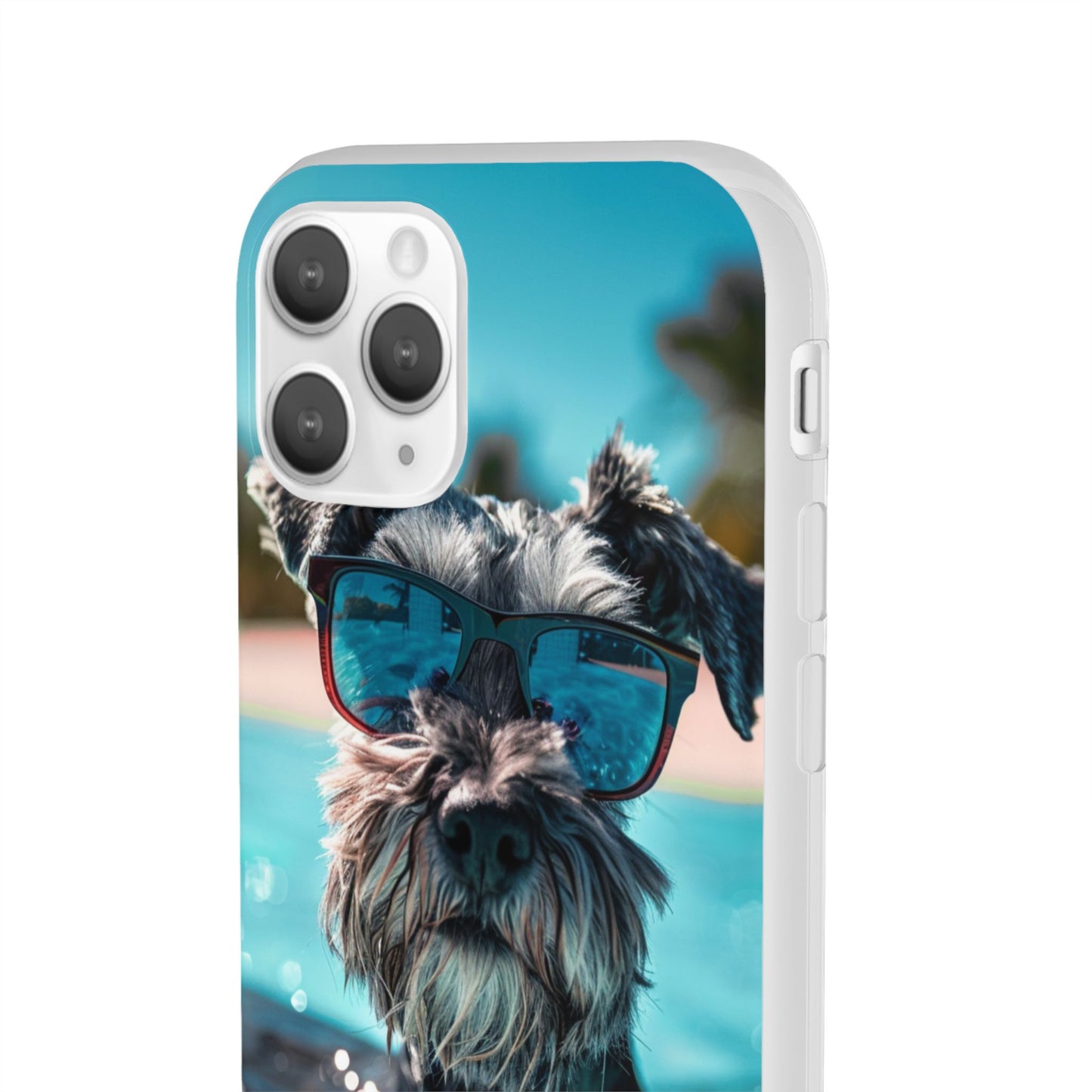 Aruba Schnauzer Option #2 Summer Beach iPhone & Samsung Flexi Cases