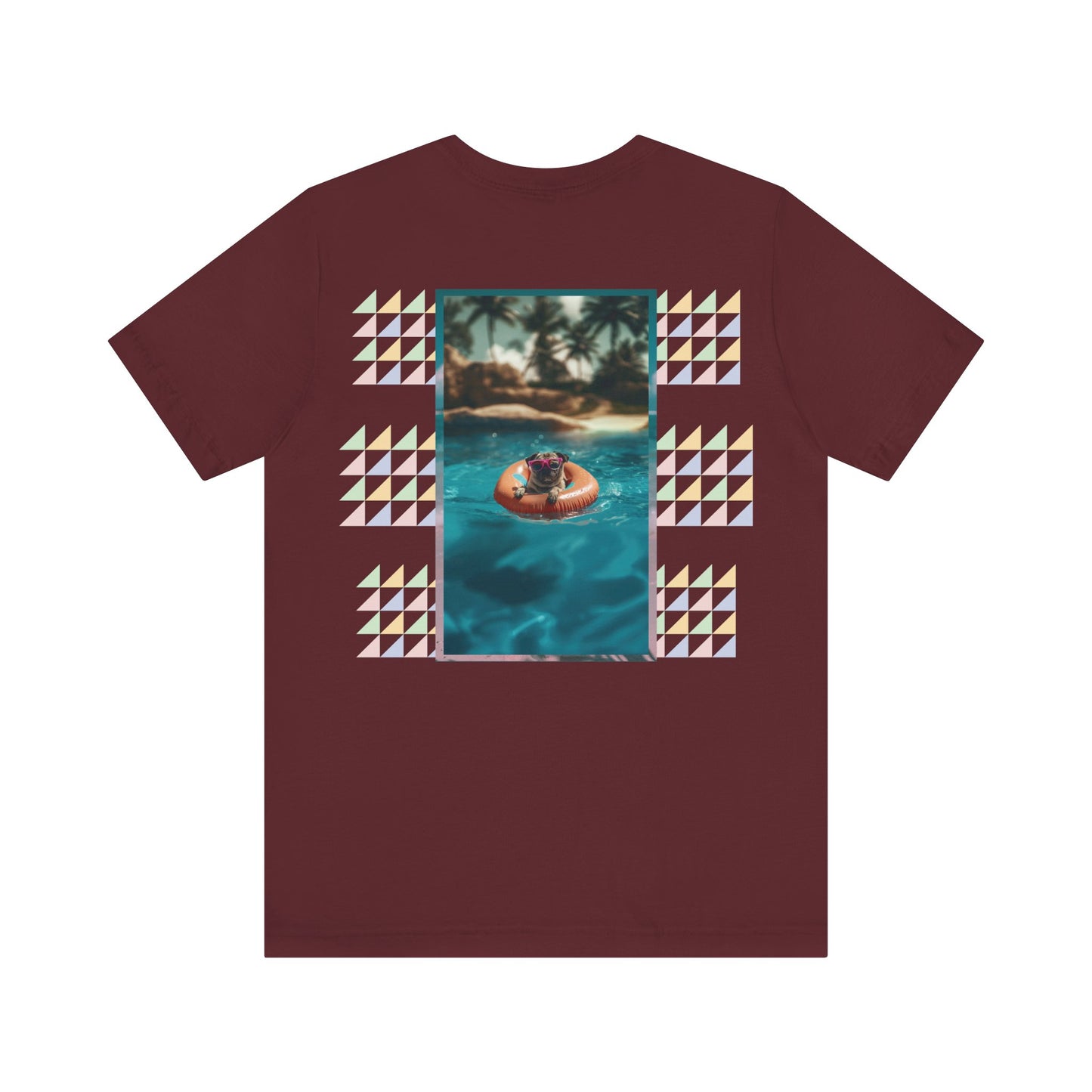 Beach Pug Unisex Short Sleeve Tee