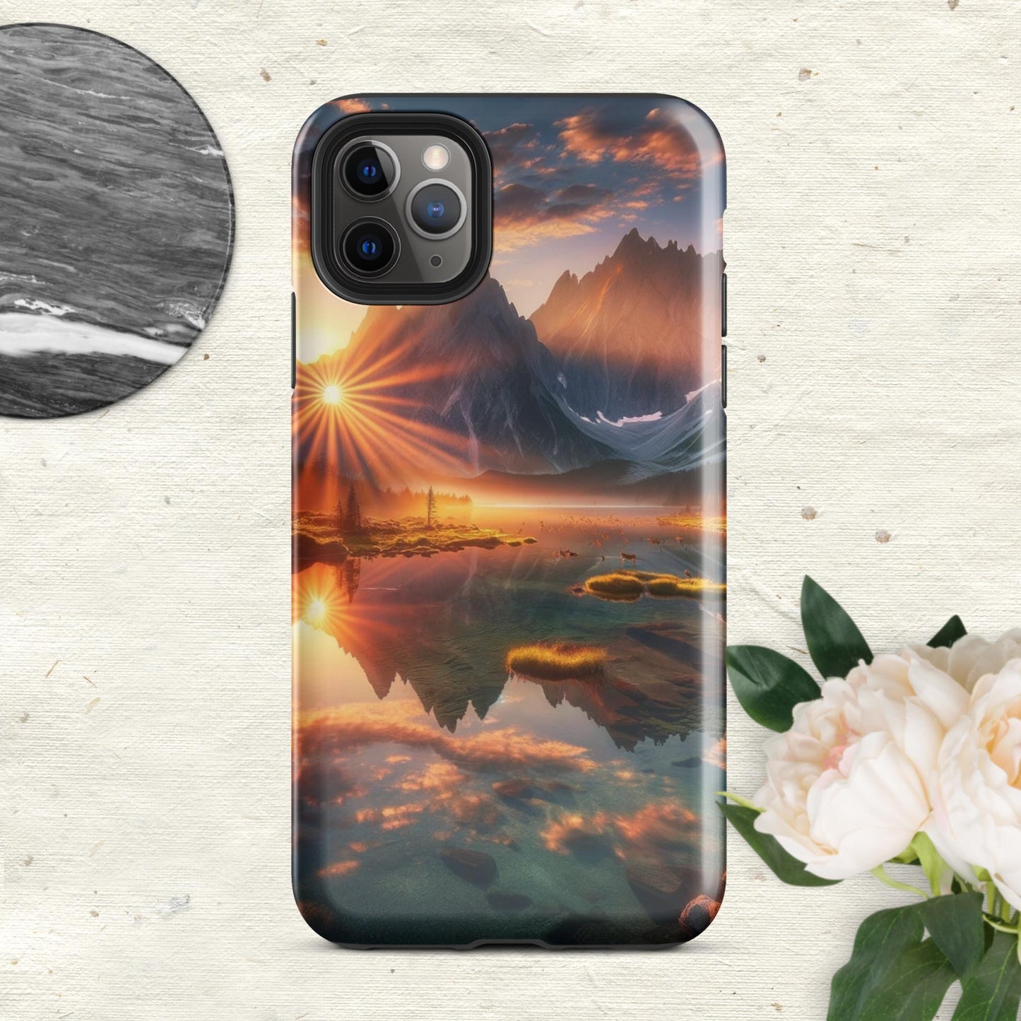 The Hologram Hook Up Glossy / iPhone 11 Pro Max Eye Of The Mountain Tough Case for iPhone®
