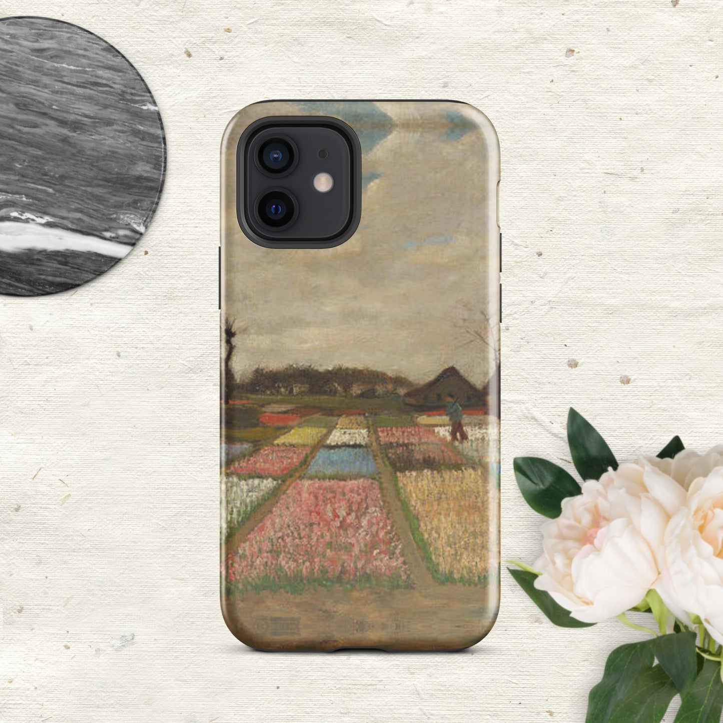 The Hologram Hook Up Glossy / iPhone 12 Holland Flowers Tough Case for iPhone®