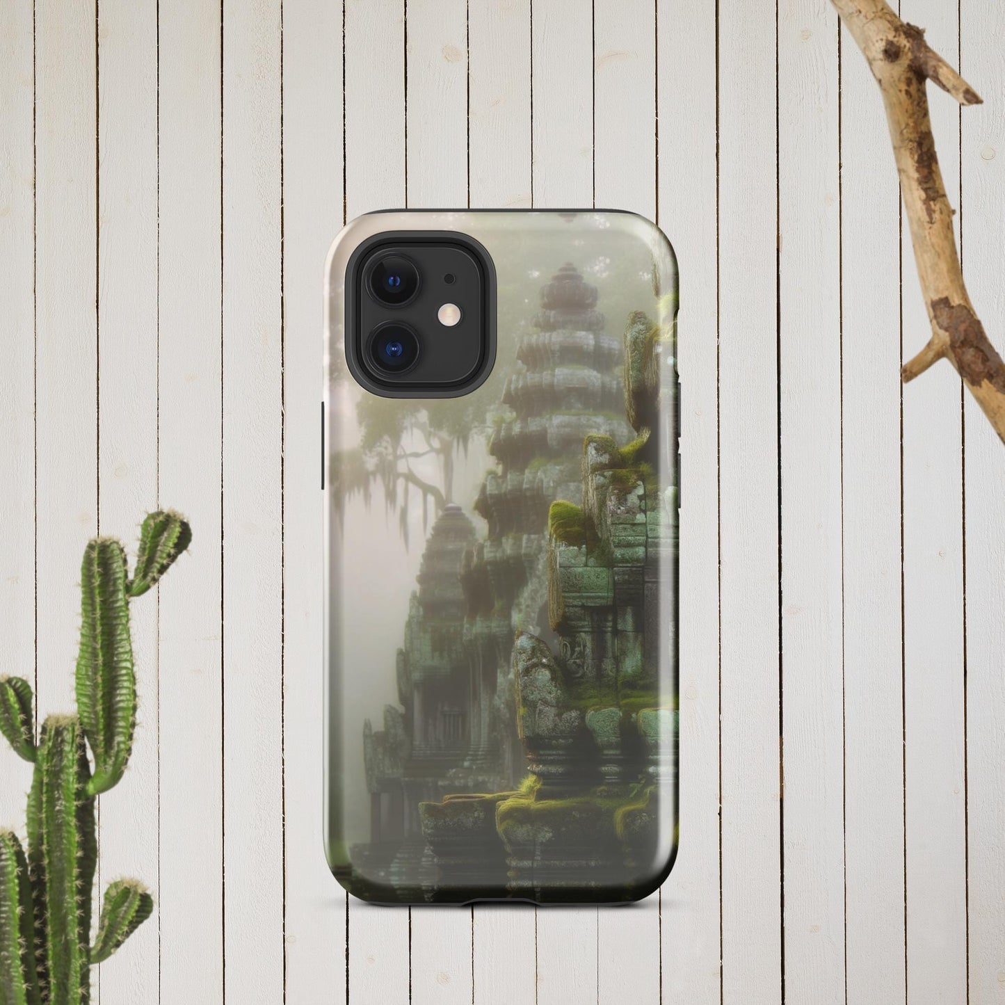 The Hologram Hook Up Glossy / iPhone 12 mini Cascading Temples Tough Case for iPhone®