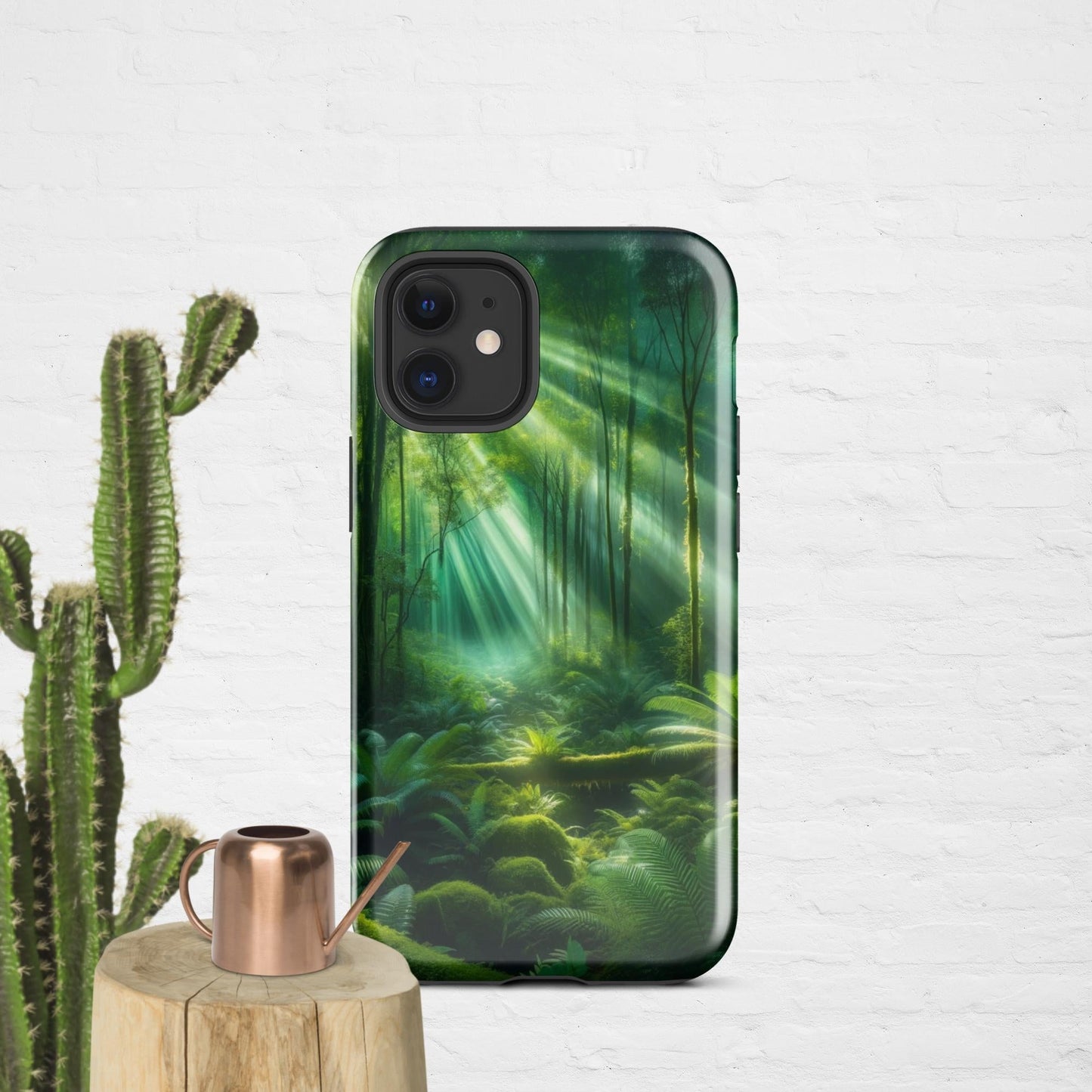 The Hologram Hook Up Glossy / iPhone 12 mini Forest Light Tough Case for iPhone®