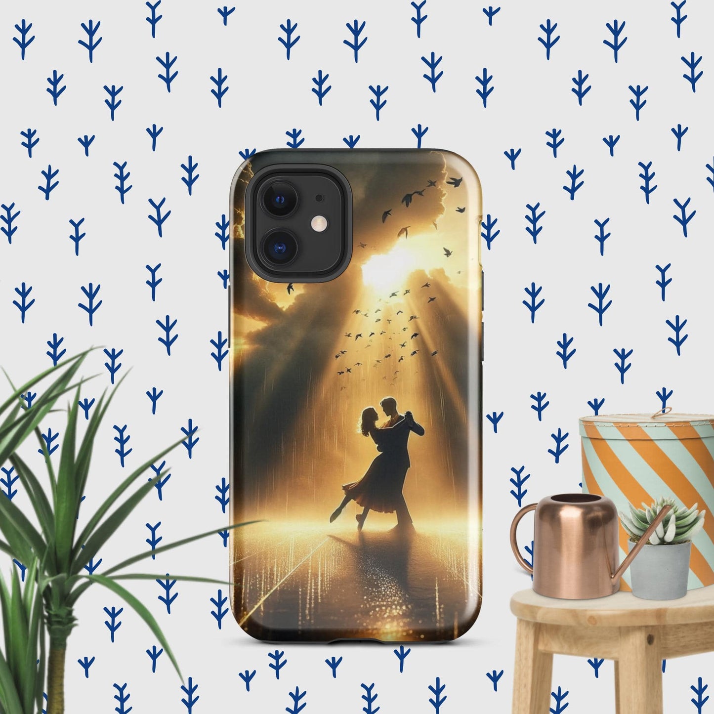 The Hologram Hook Up Glossy / iPhone 12 mini Rain Dance Tough Case for iPhone®