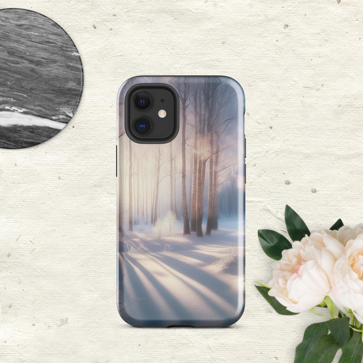 The Hologram Hook Up Glossy / iPhone 12 mini Snowy Escapade Tough Case for iPhone®