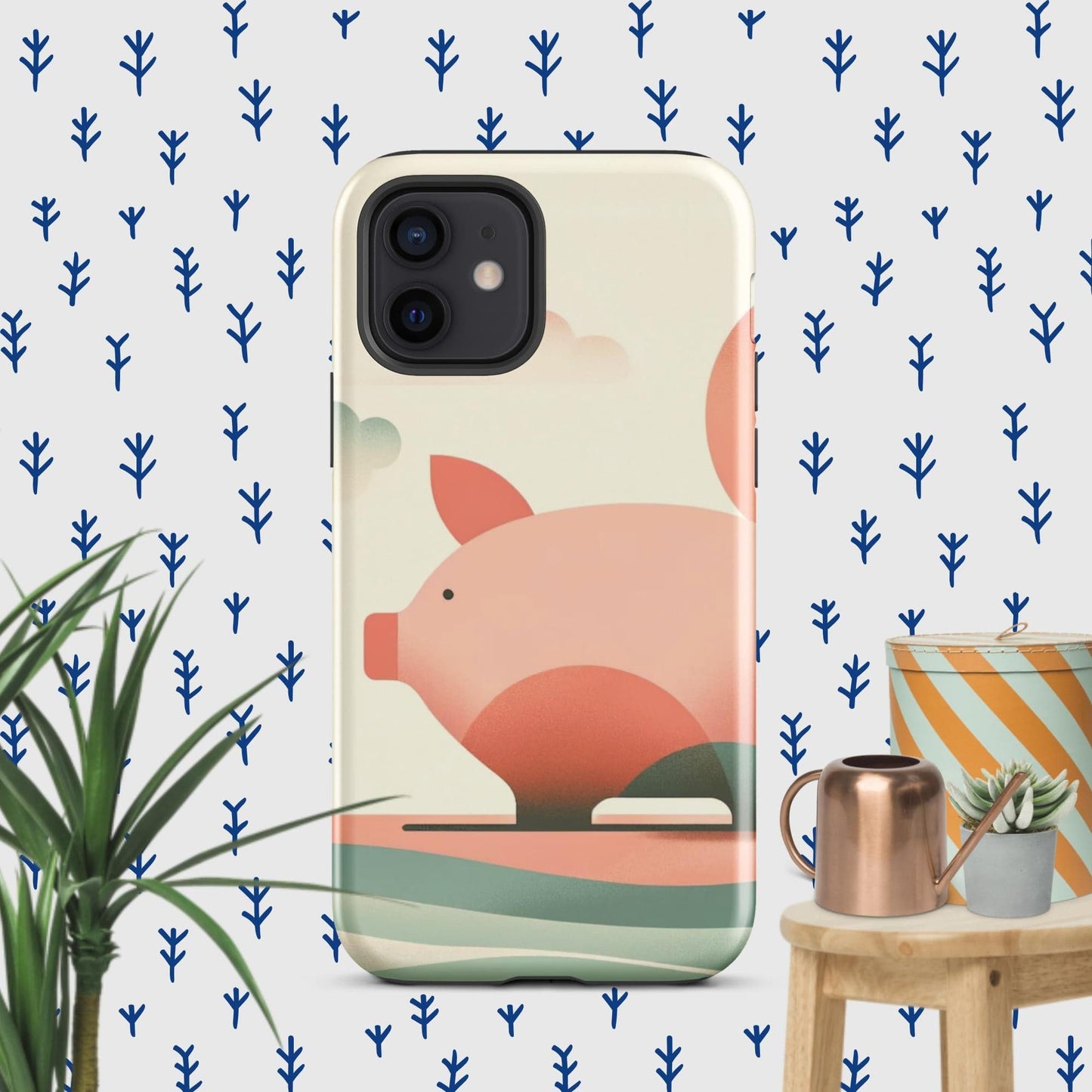 The Hologram Hook Up Glossy / iPhone 12 Pig Icon Tough Case for iPhone®