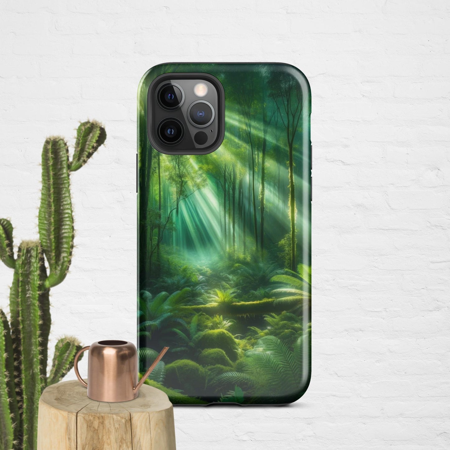 The Hologram Hook Up Glossy / iPhone 12 Pro Forest Light Tough Case for iPhone®