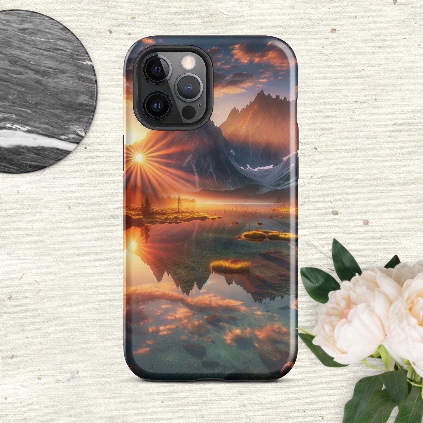 The Hologram Hook Up Glossy / iPhone 12 Pro Max Eye Of The Mountain Tough Case for iPhone®