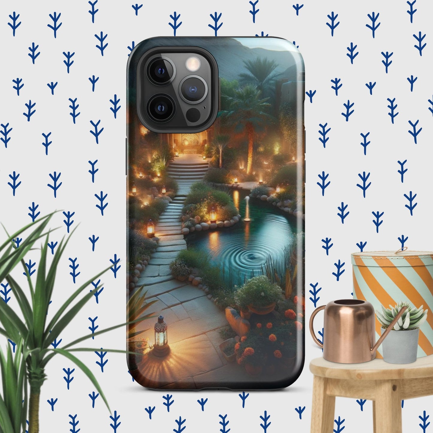 The Hologram Hook Up Glossy / iPhone 12 Pro Max Peaceful Tranquility Tough Case for iPhone®