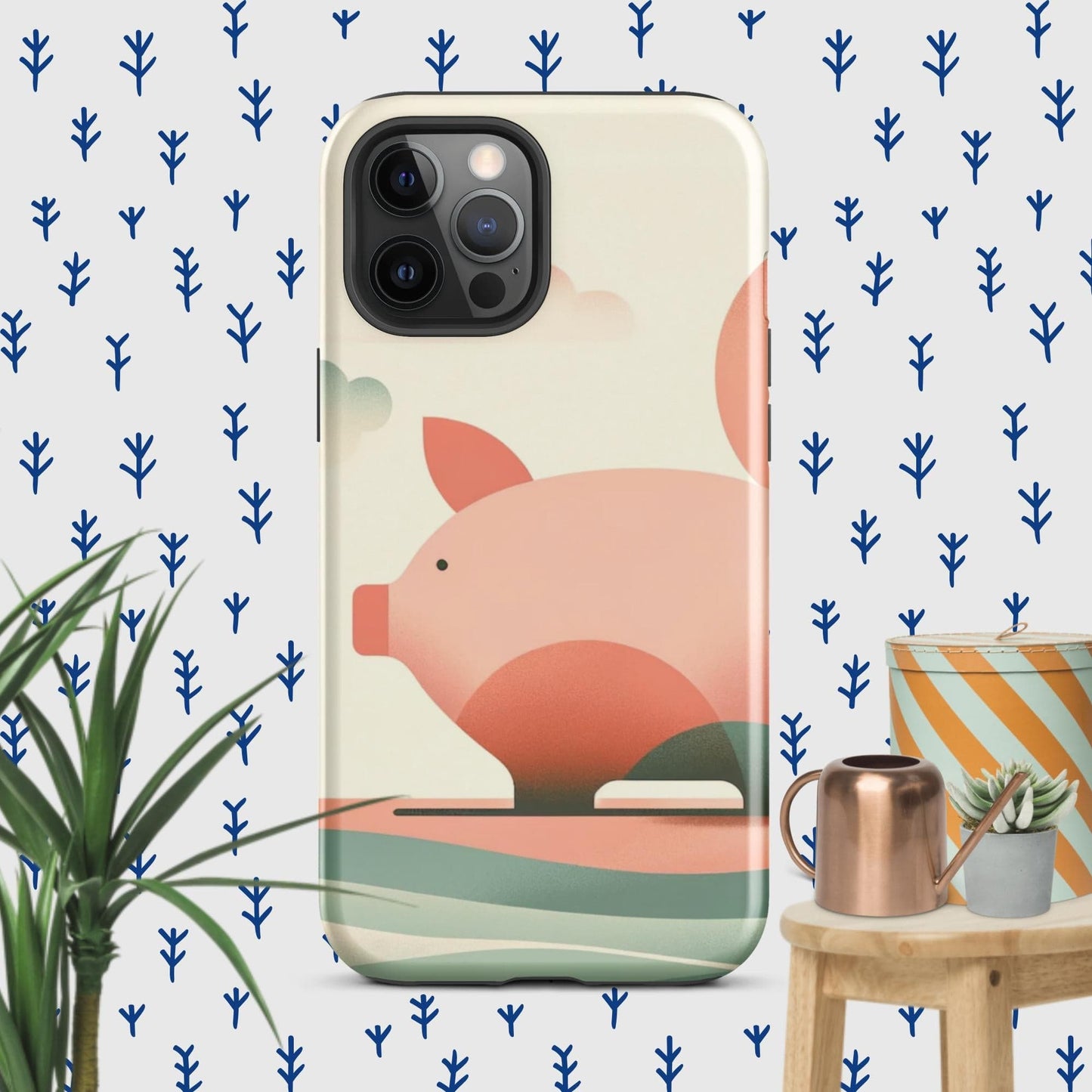 The Hologram Hook Up Glossy / iPhone 12 Pro Max Pig Icon Tough Case for iPhone®