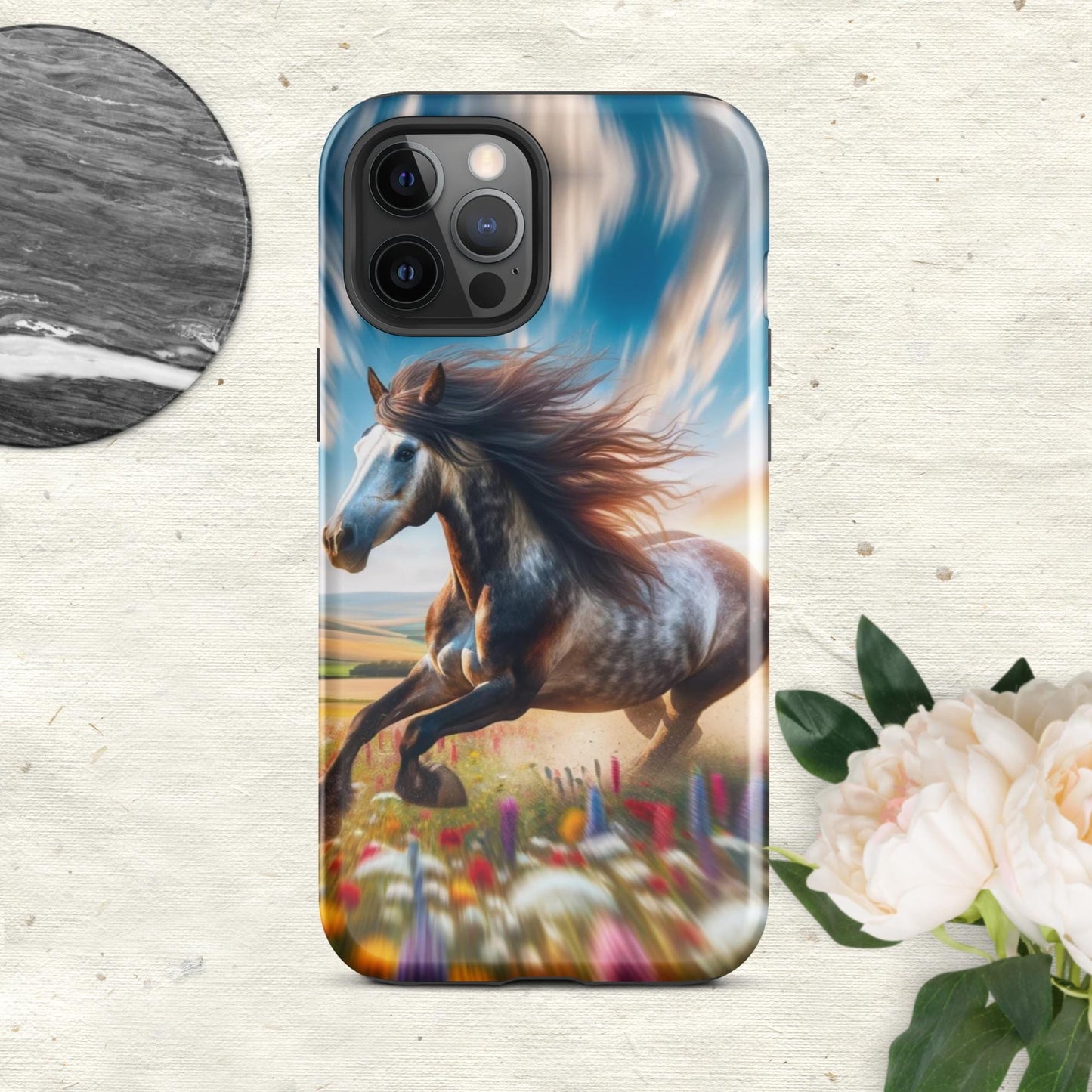 The Hologram Hook Up Glossy / iPhone 12 Pro Max Speed Horse Tough Case for iPhone®
