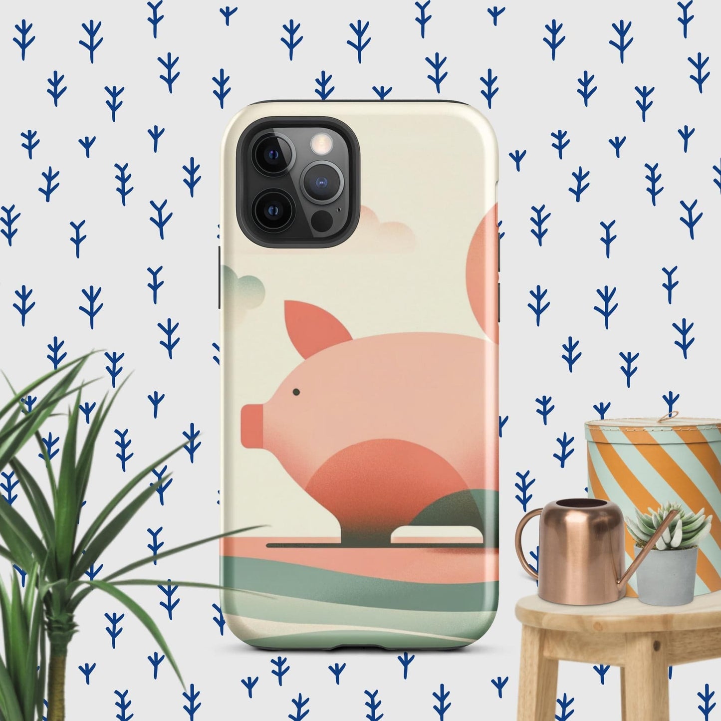 The Hologram Hook Up Glossy / iPhone 12 Pro Pig Icon Tough Case for iPhone®