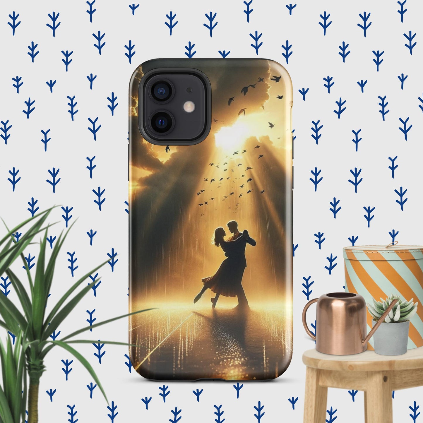 The Hologram Hook Up Glossy / iPhone 12 Rain Dance Tough Case for iPhone®