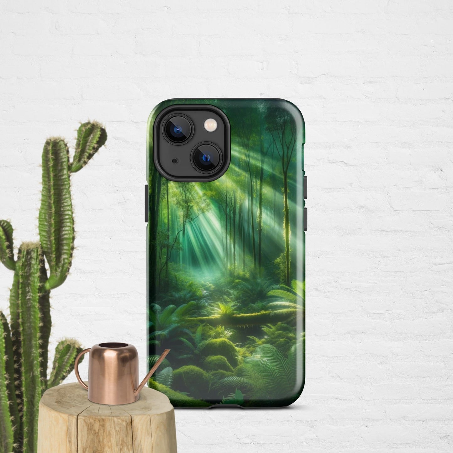 The Hologram Hook Up Glossy / iPhone 13 mini Forest Light Tough Case for iPhone®