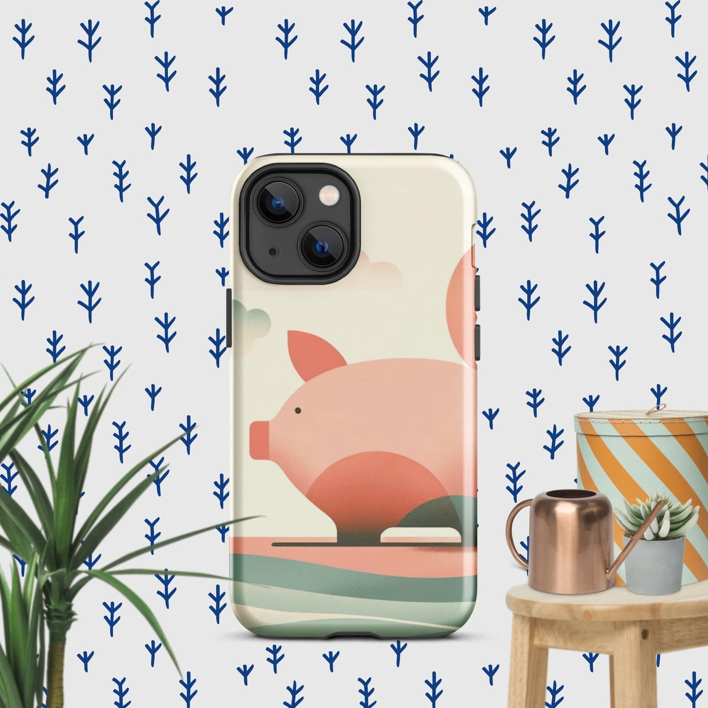 The Hologram Hook Up Glossy / iPhone 13 mini Pig Icon Tough Case for iPhone®