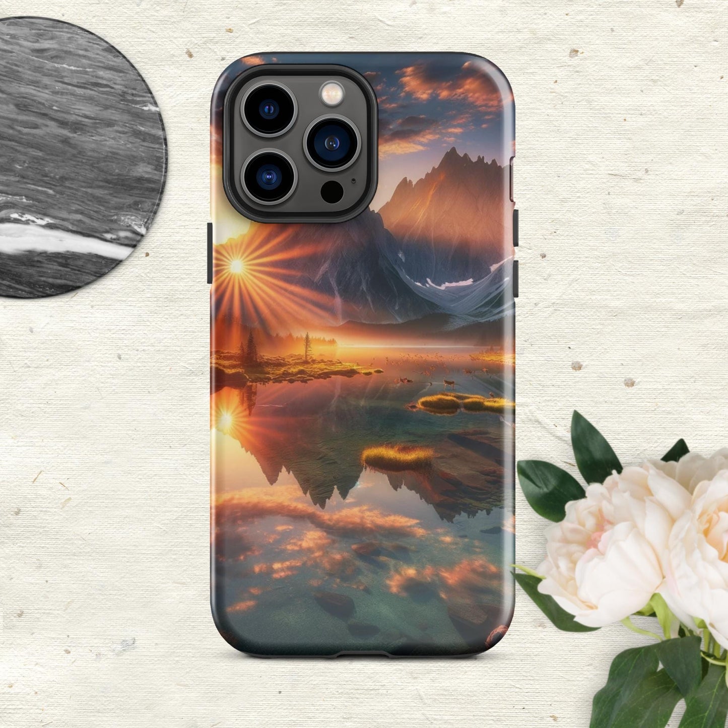 The Hologram Hook Up Glossy / iPhone 13 Pro Max Eye Of The Mountain Tough Case for iPhone®