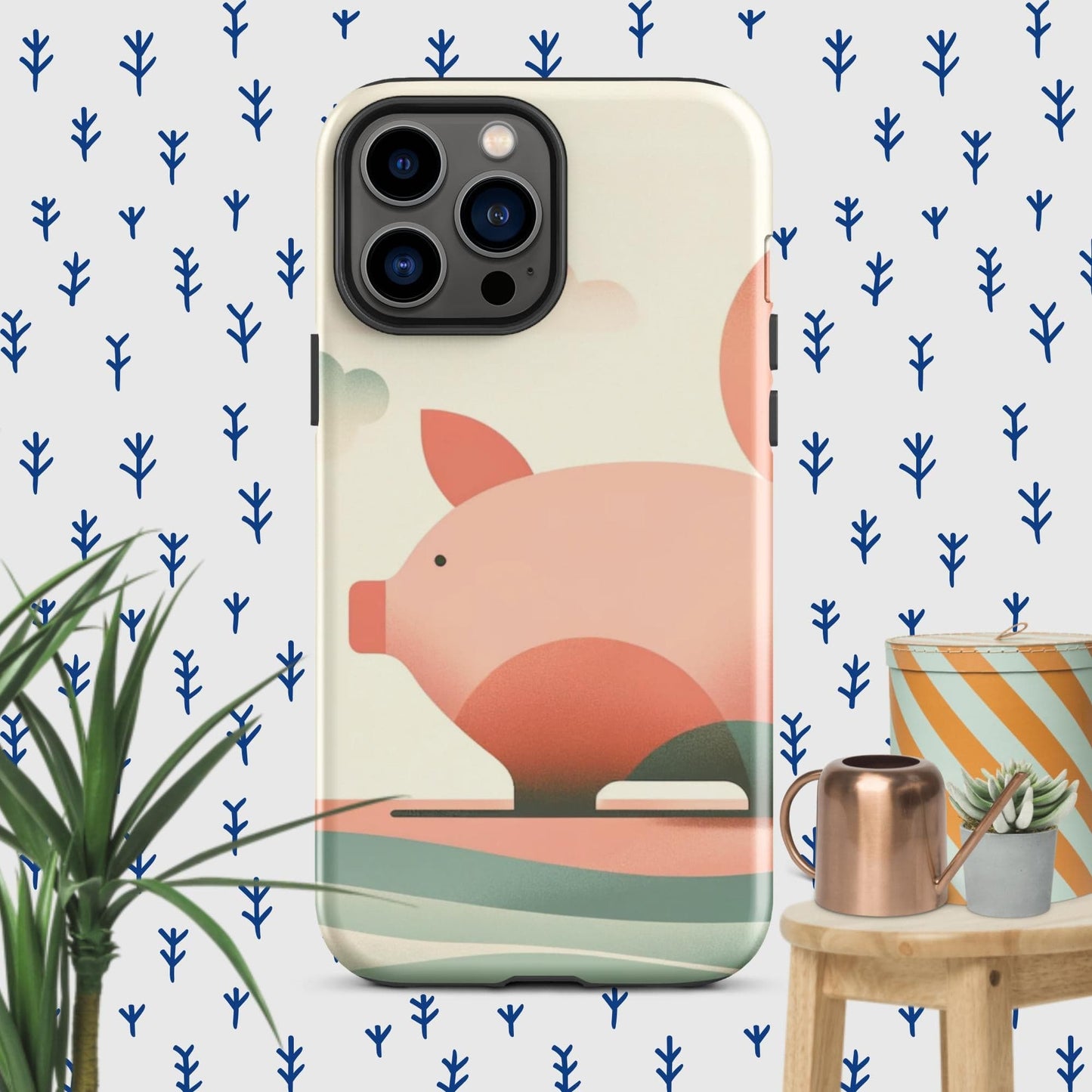 The Hologram Hook Up Glossy / iPhone 13 Pro Max Pig Icon Tough Case for iPhone®