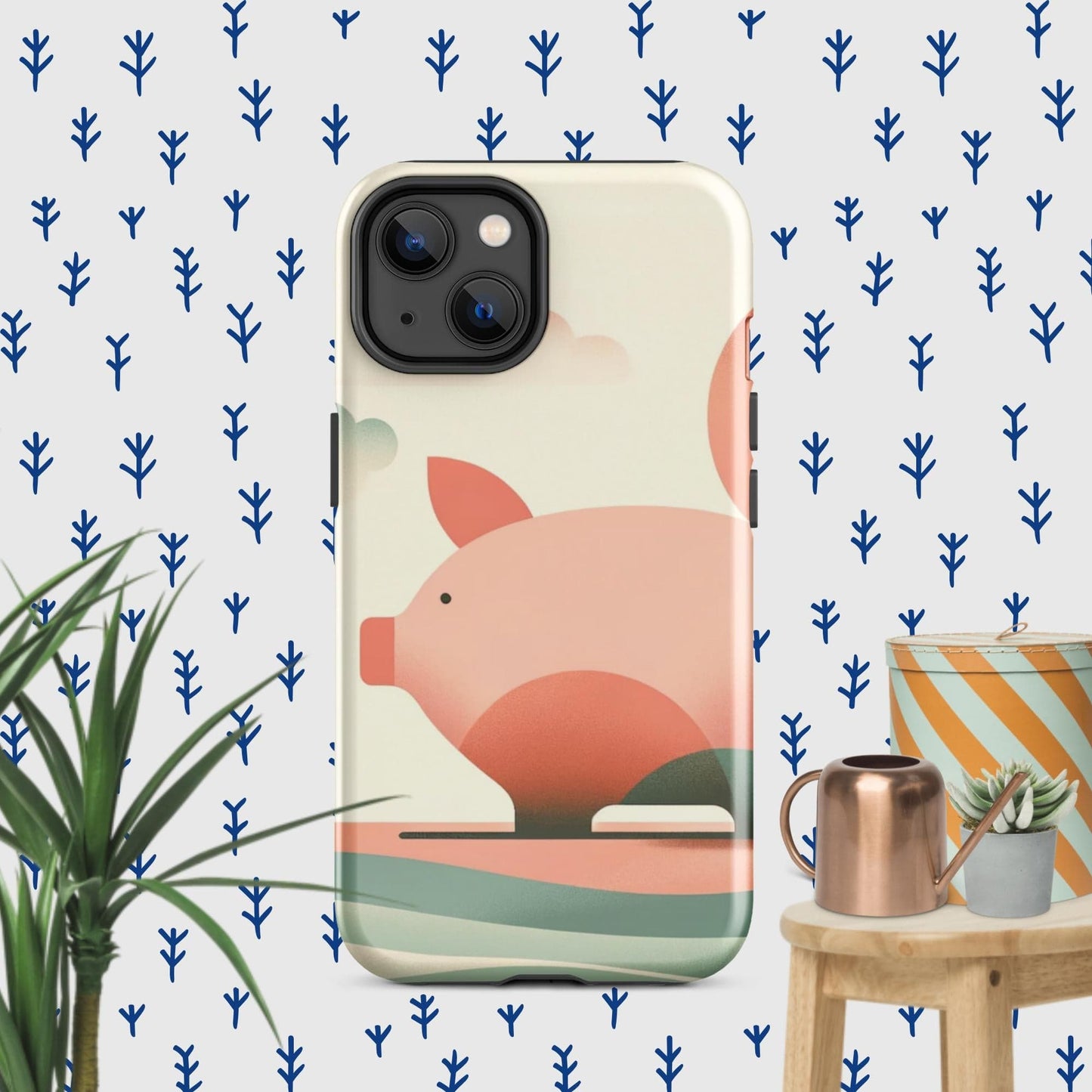 The Hologram Hook Up Glossy / iPhone 14 Pig Icon Tough Case for iPhone®