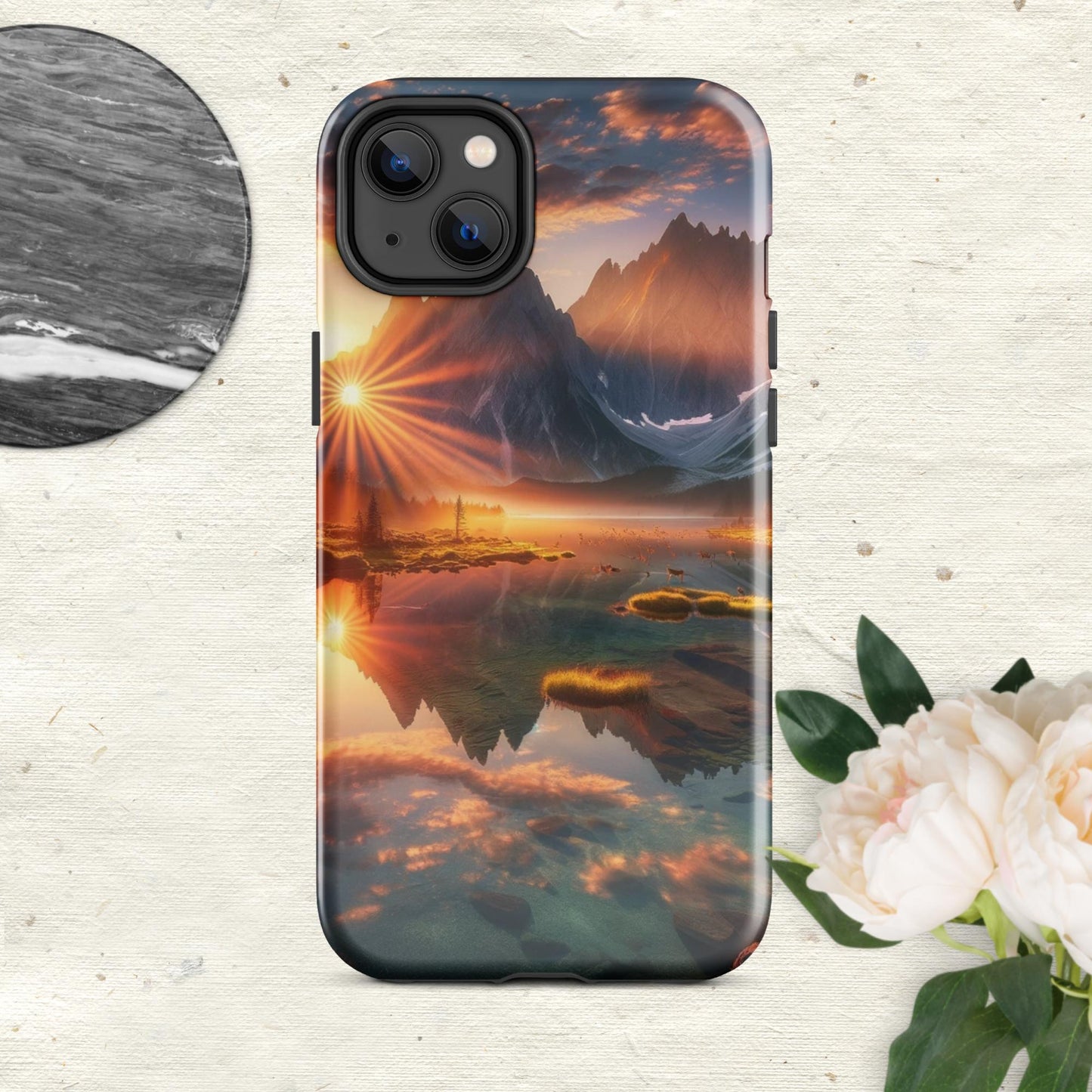 The Hologram Hook Up Glossy / iPhone 14 Plus Eye Of The Mountain Tough Case for iPhone®