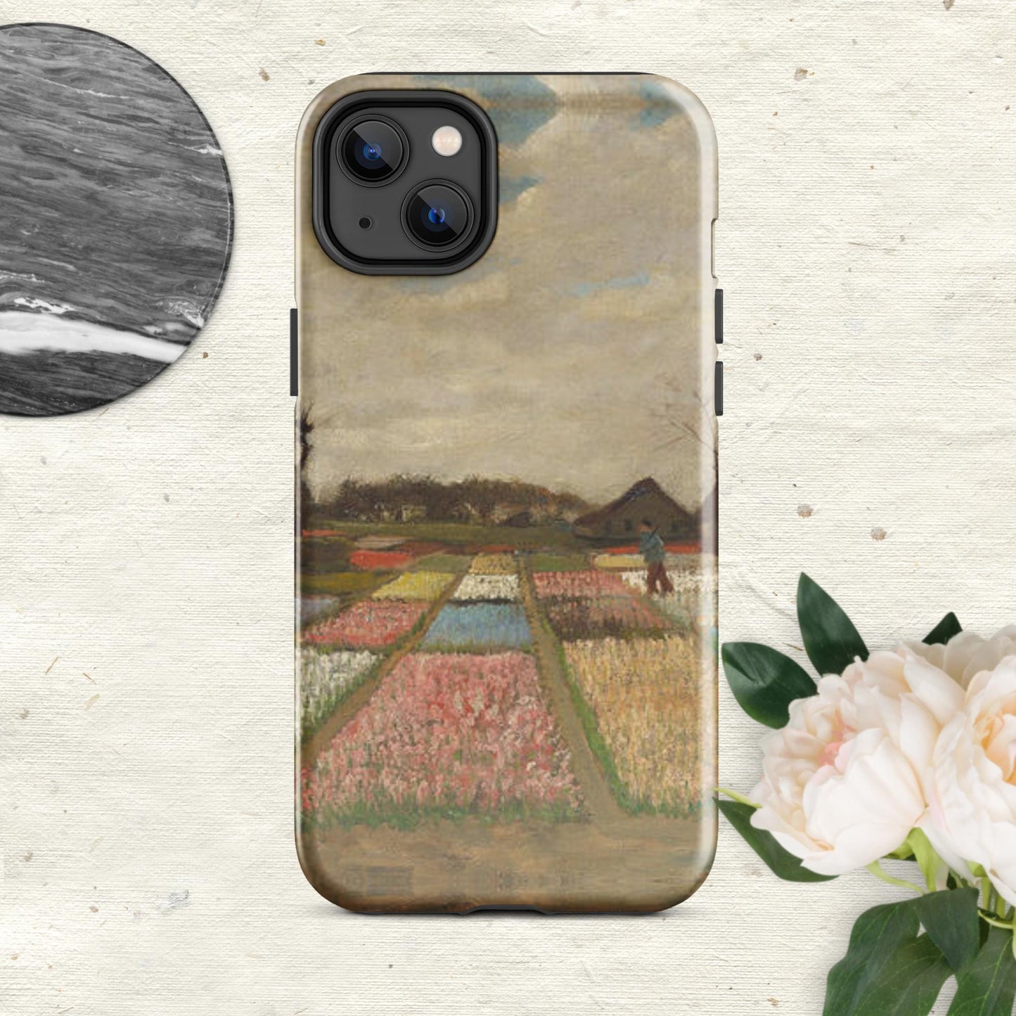 The Hologram Hook Up Glossy / iPhone 14 Plus Holland Flowers Tough Case for iPhone®