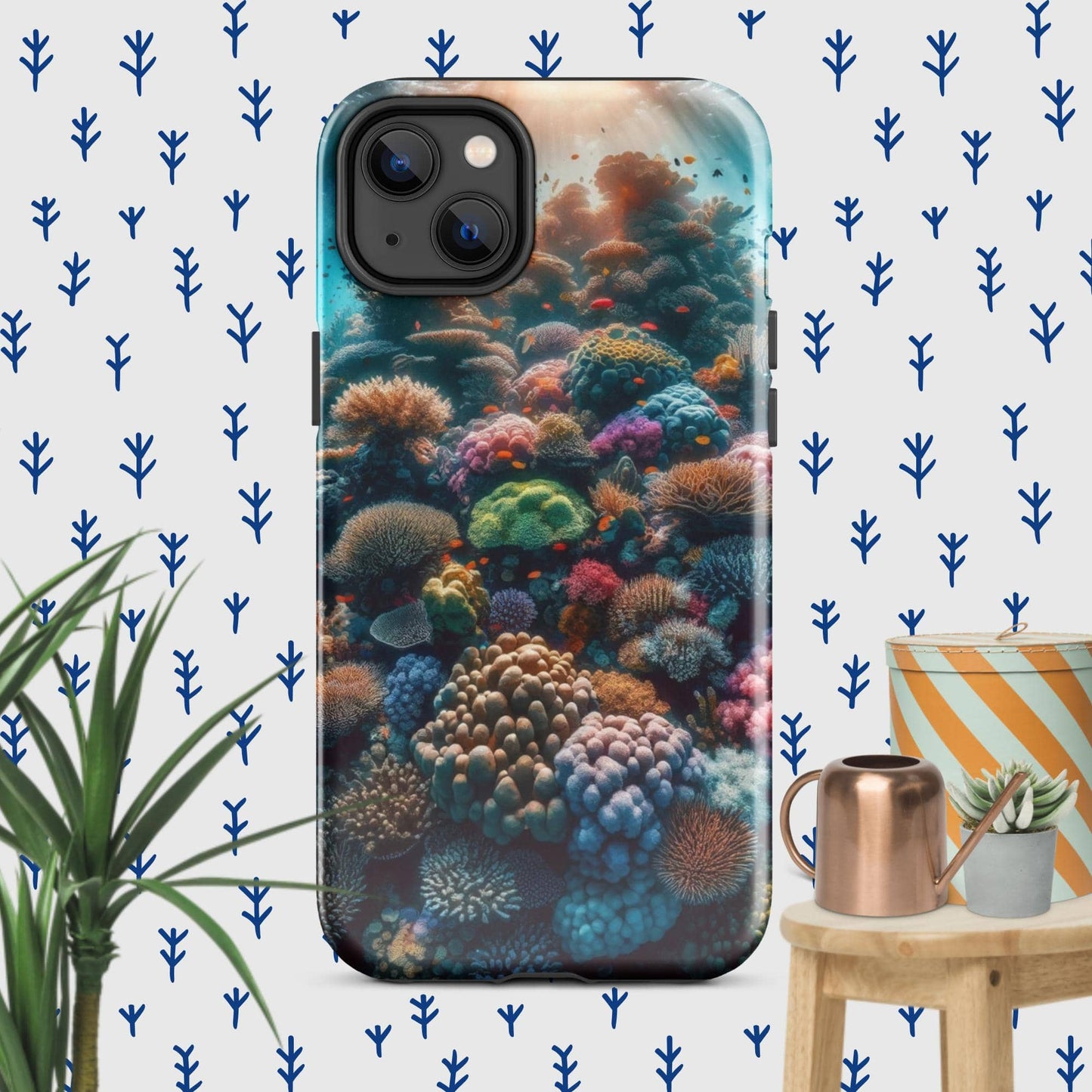 The Hologram Hook Up Glossy / iPhone 14 Plus Reefer Tough Case for iPhone®