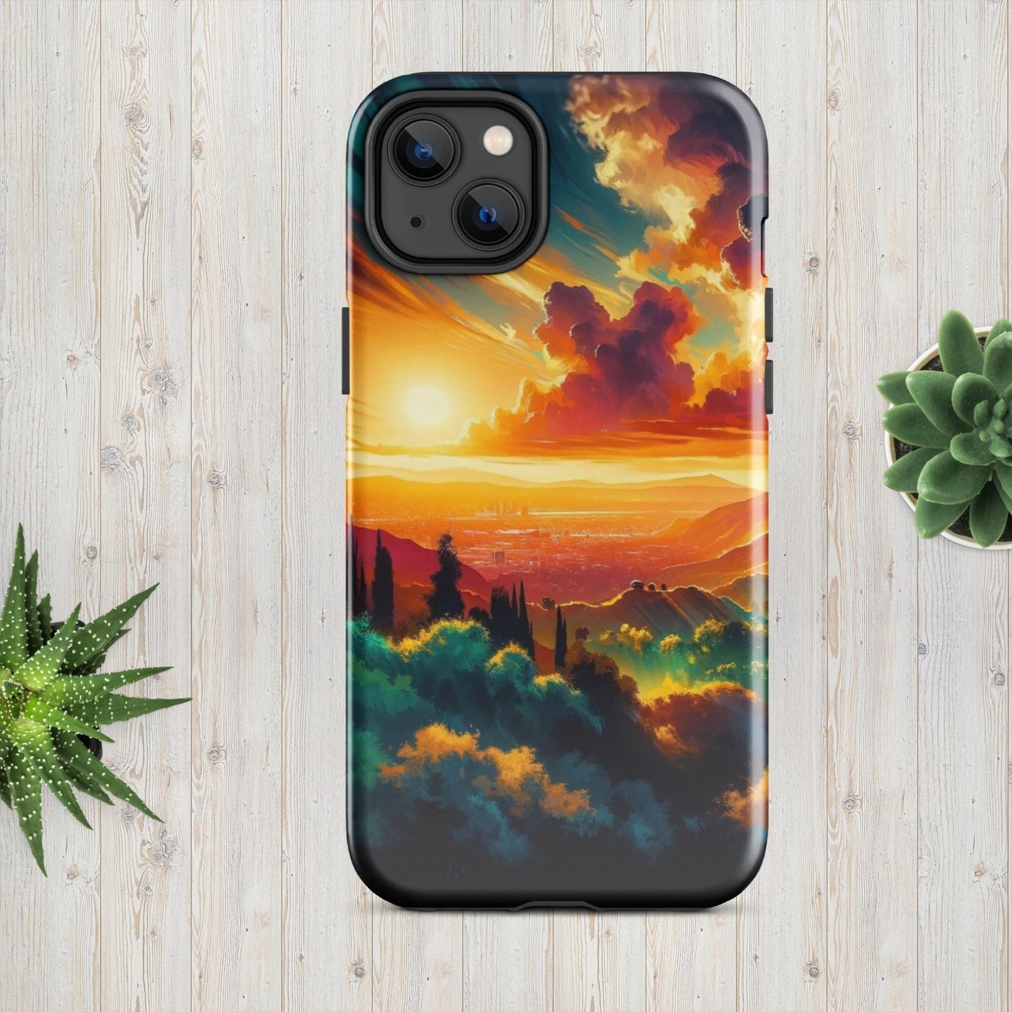 The Hologram Hook Up Glossy / iPhone 14 Plus Sun Hills Tough Case for iPhone®