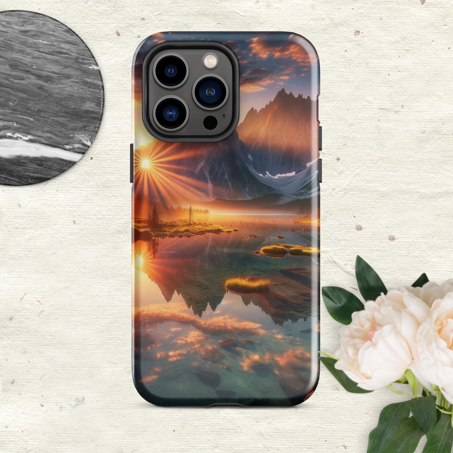 The Hologram Hook Up Glossy / iPhone 14 Pro Max Eye Of The Mountain Tough Case for iPhone®