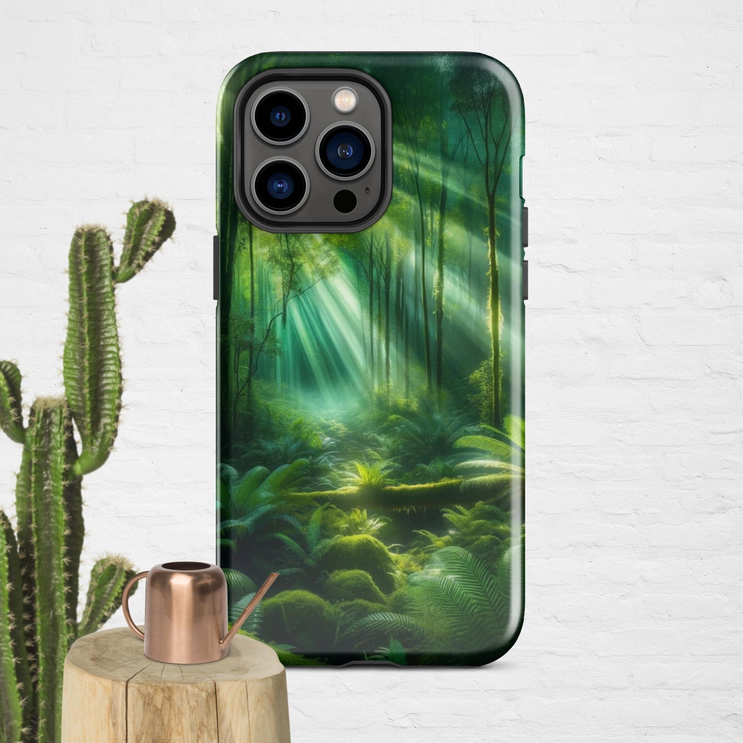 The Hologram Hook Up Glossy / iPhone 14 Pro Max Forest Light Tough Case for iPhone®
