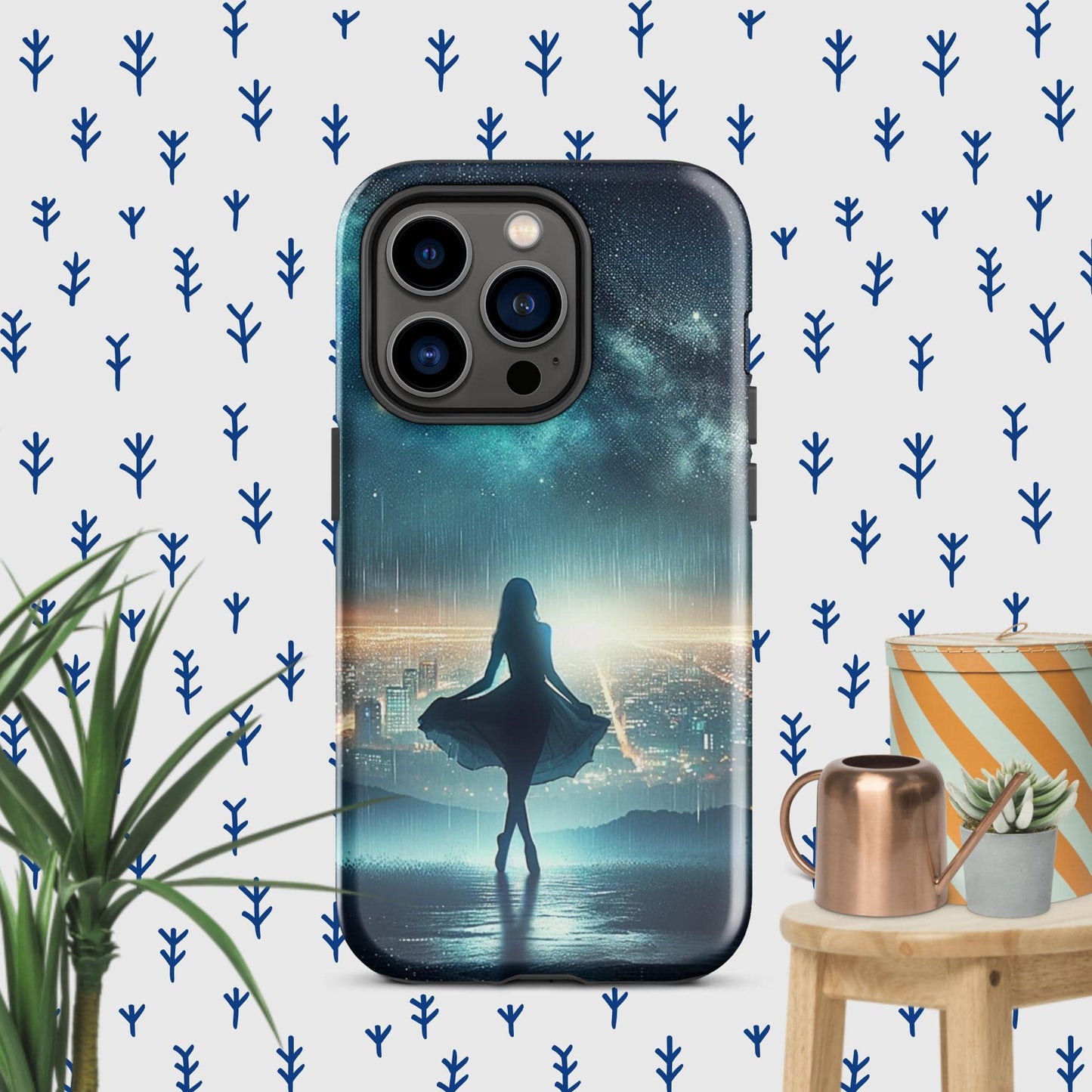The Hologram Hook Up Glossy / iPhone 14 Pro Night Dance Tough Case for iPhone®