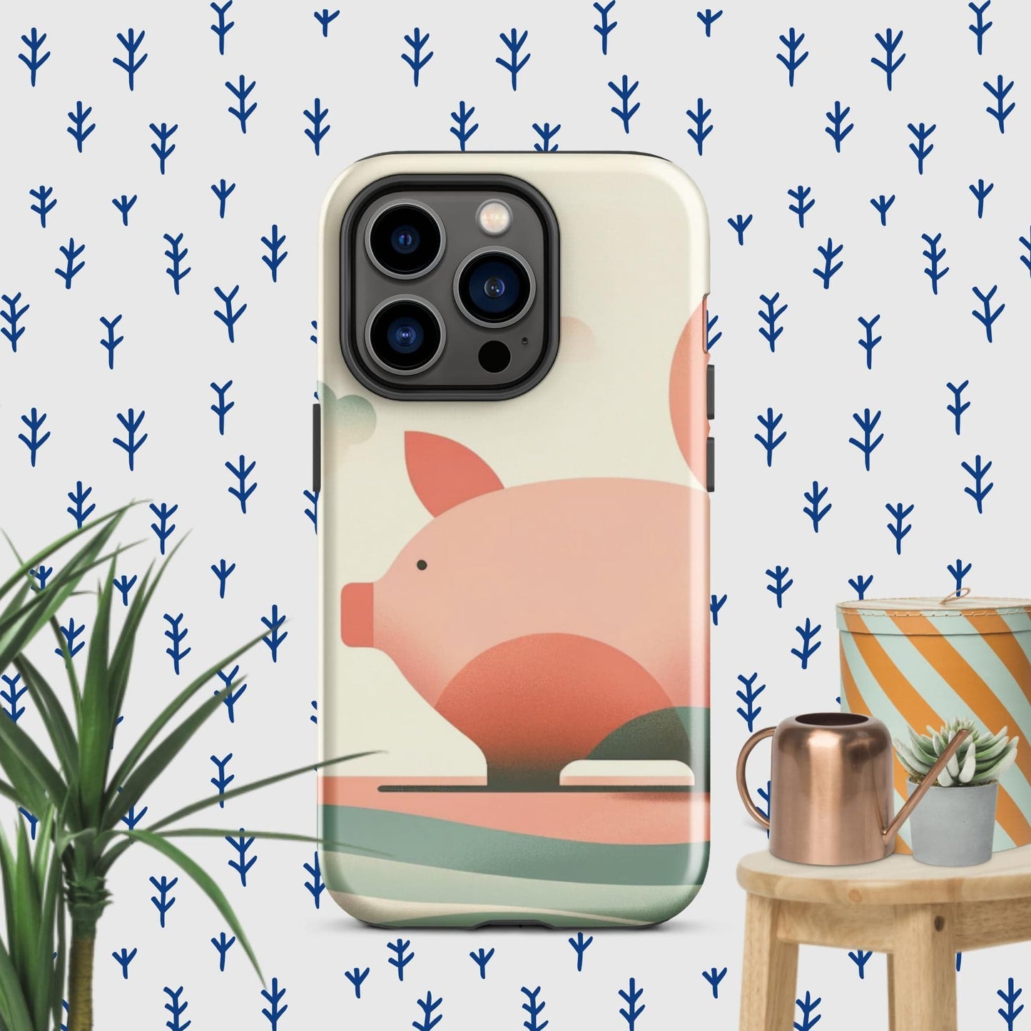 The Hologram Hook Up Glossy / iPhone 14 Pro Pig Icon Tough Case for iPhone®