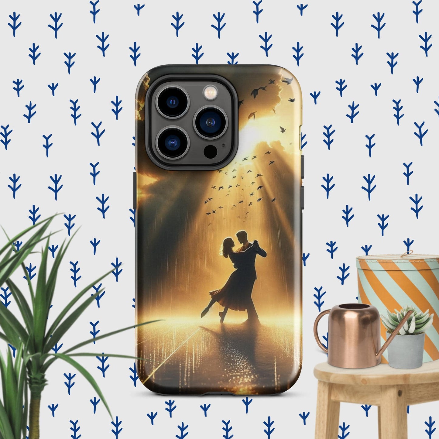 The Hologram Hook Up Glossy / iPhone 14 Pro Rain Dance Tough Case for iPhone®
