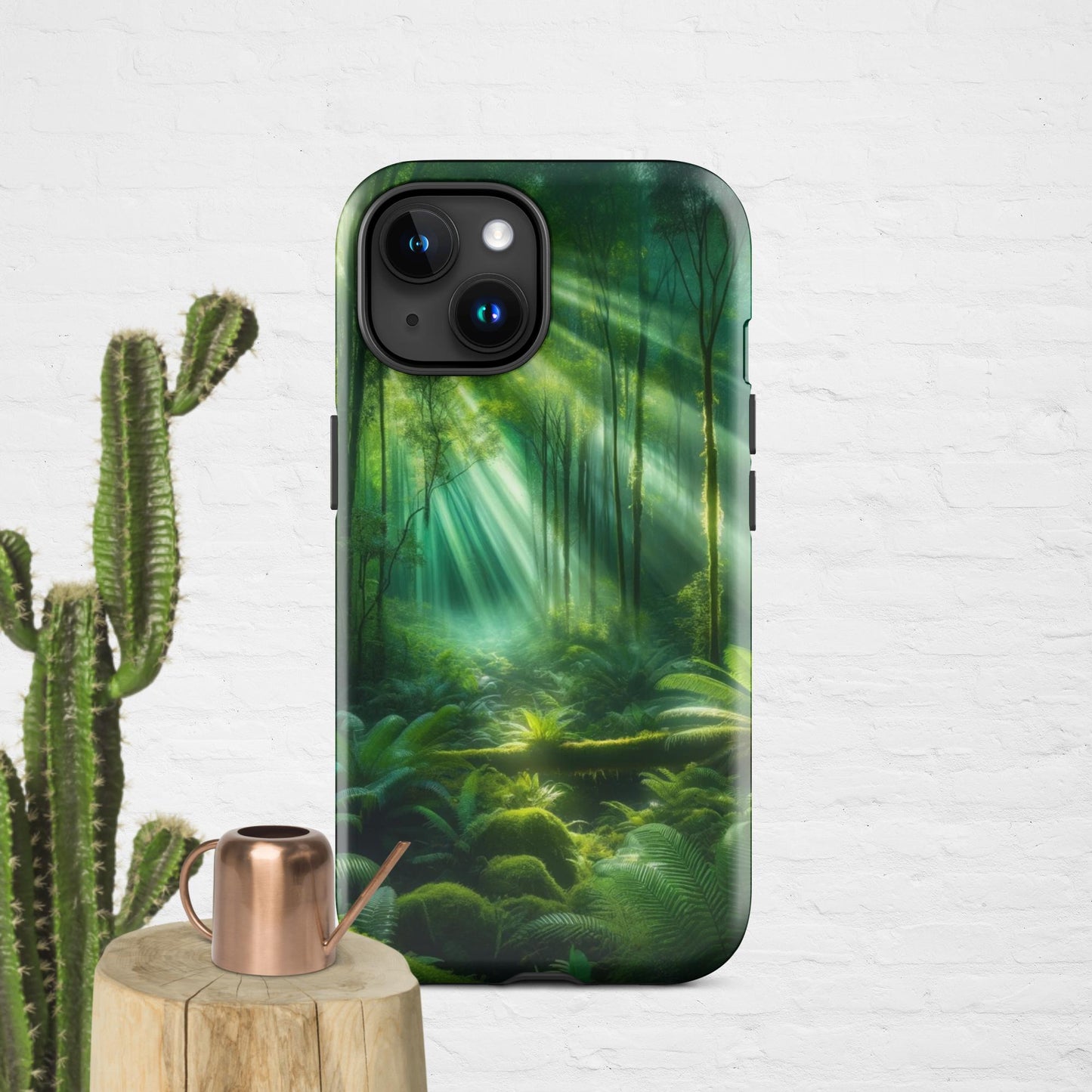 The Hologram Hook Up Glossy / iPhone 15 Forest Light Tough Case for iPhone®