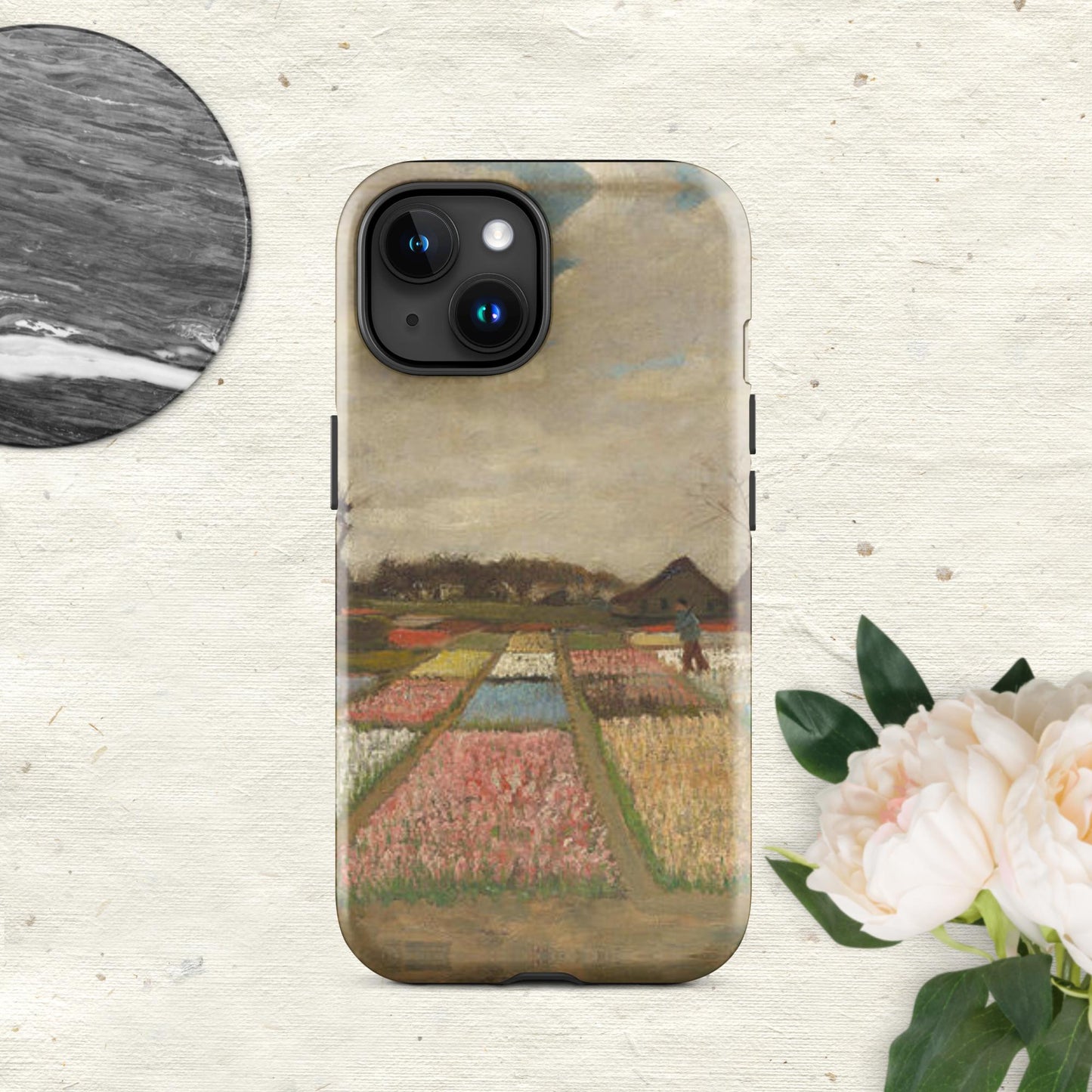 The Hologram Hook Up Glossy / iPhone 15 Holland Flowers Tough Case for iPhone®