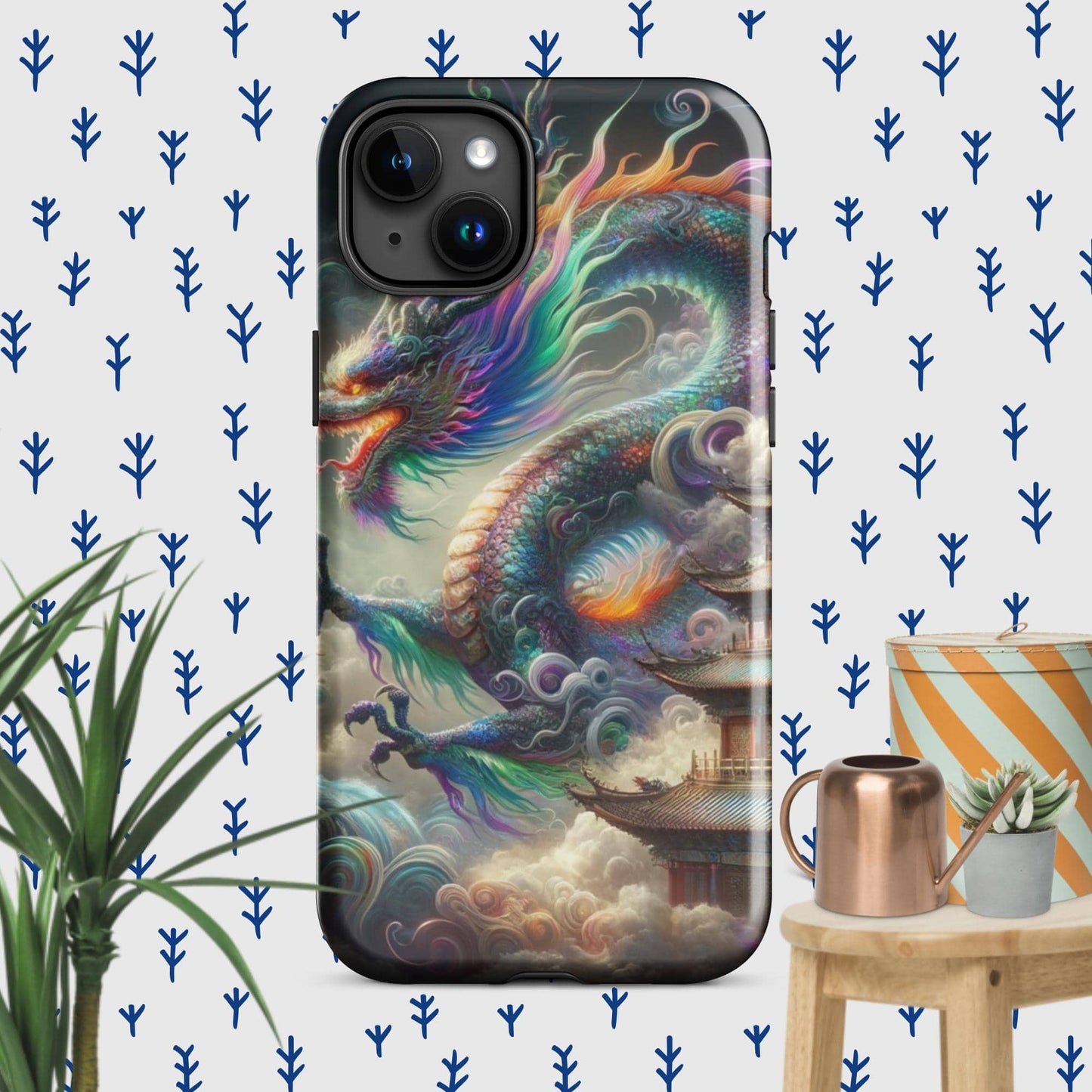 The Hologram Hook Up Glossy / iPhone 15 Plus Dragon Tough Case for iPhone®