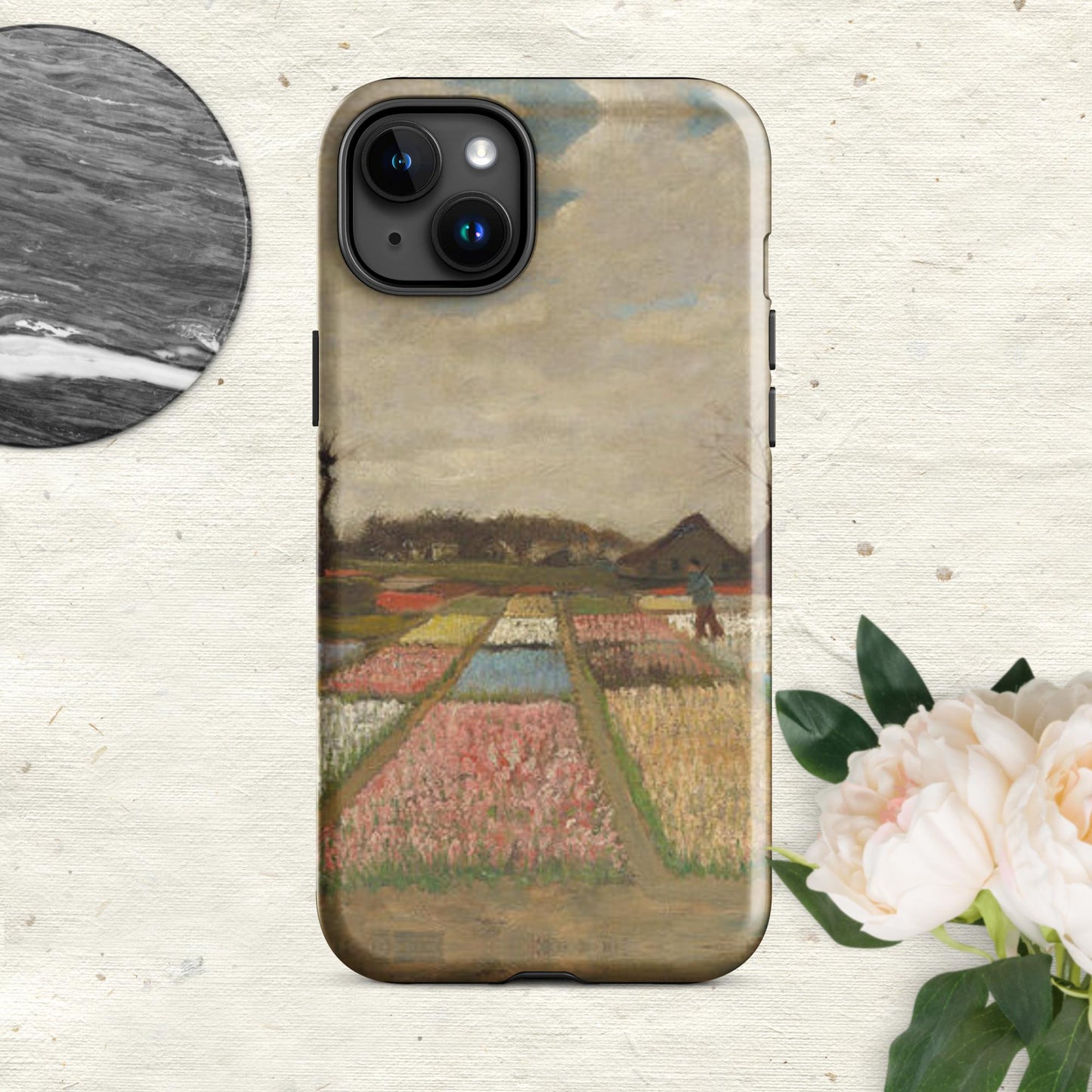The Hologram Hook Up Glossy / iPhone 15 Plus Holland Flowers Tough Case for iPhone®