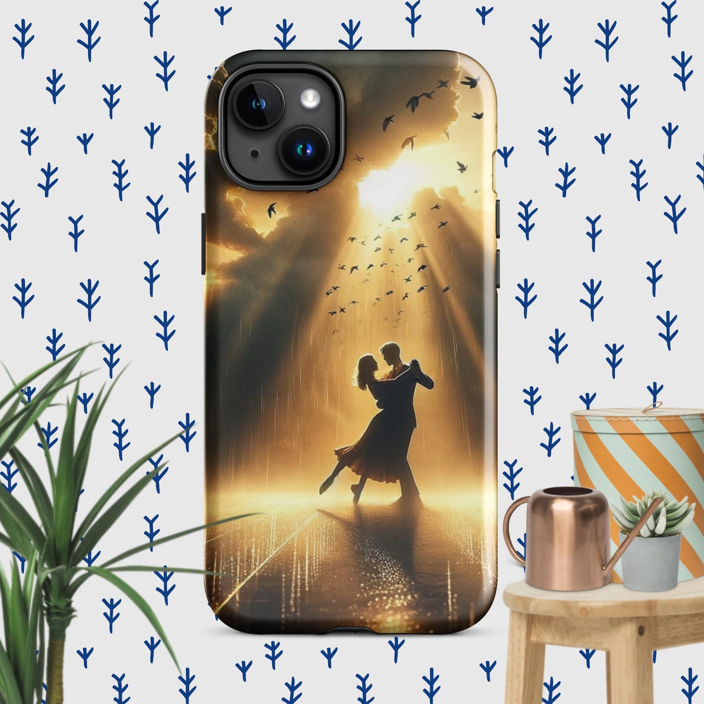 The Hologram Hook Up Glossy / iPhone 15 Plus Rain Dance Tough Case for iPhone®