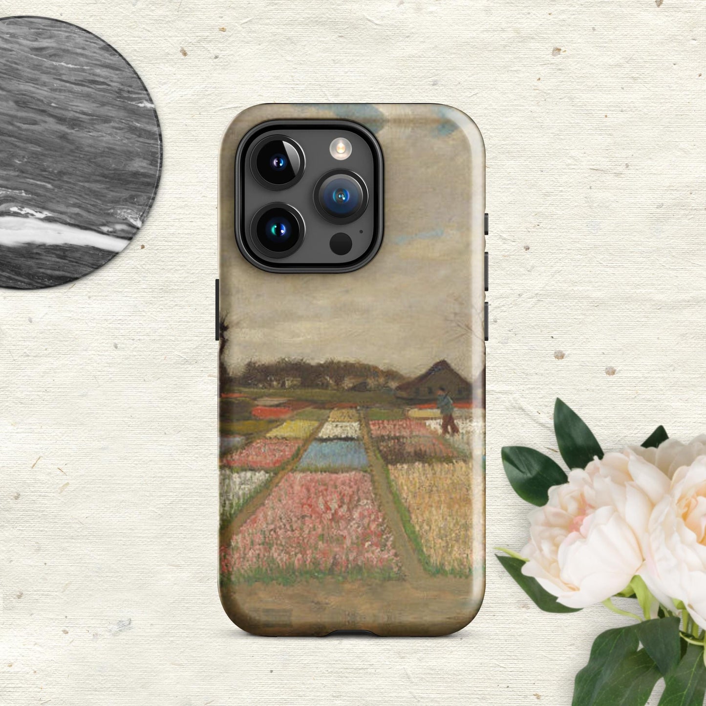 The Hologram Hook Up Glossy / iPhone 15 Pro Holland Flowers Tough Case for iPhone®