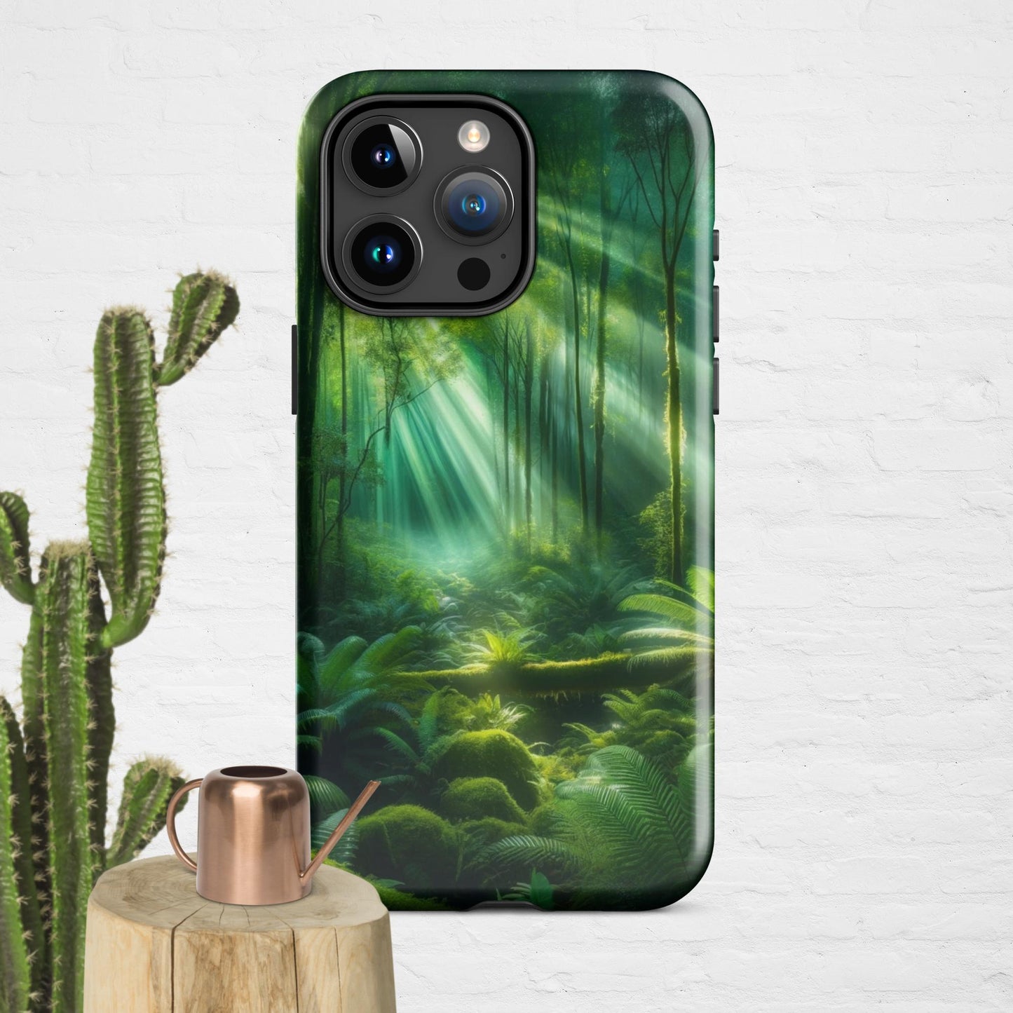 The Hologram Hook Up Glossy / iPhone 15 Pro Max Forest Light Tough Case for iPhone®