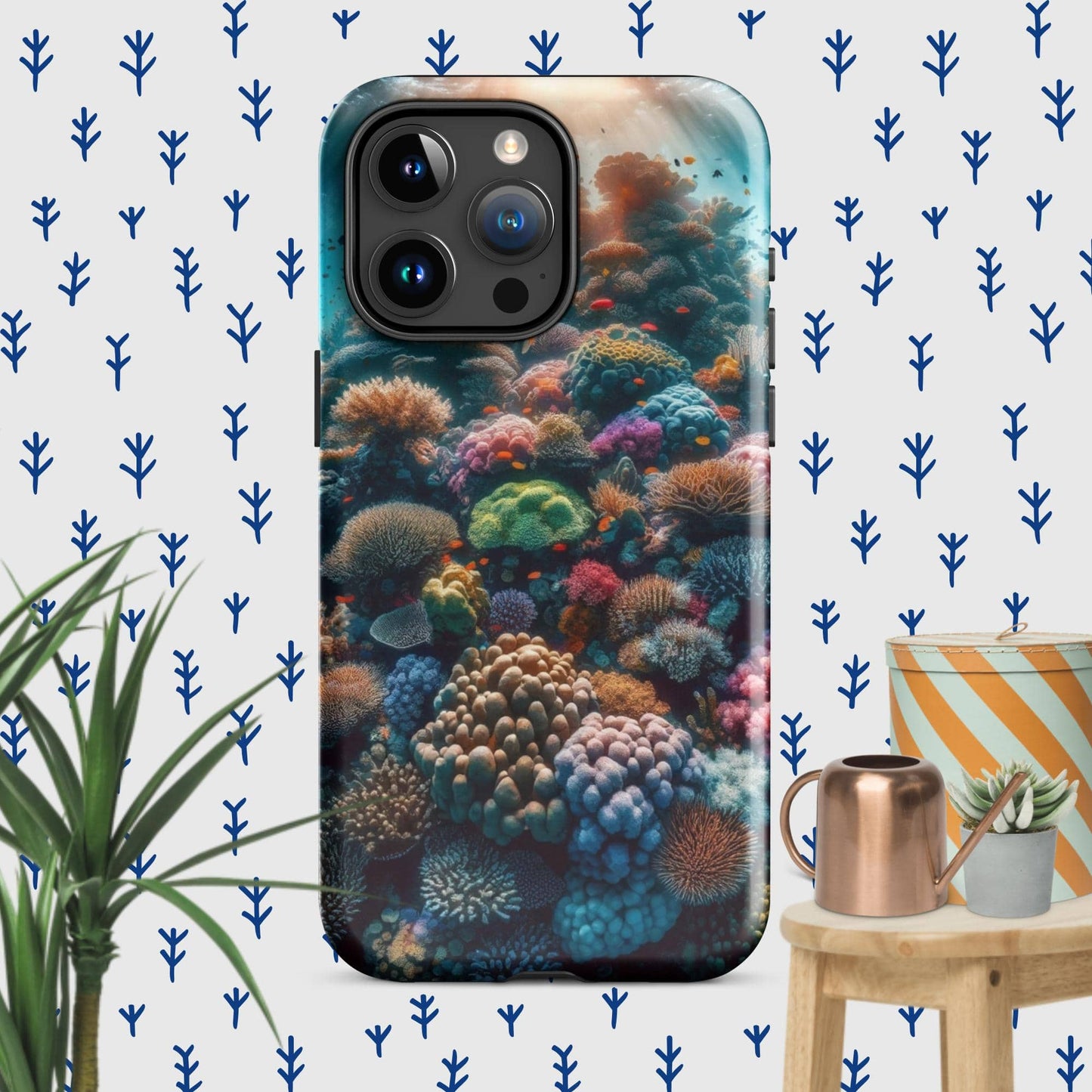 The Hologram Hook Up Glossy / iPhone 15 Pro Max Reefer Tough Case for iPhone®