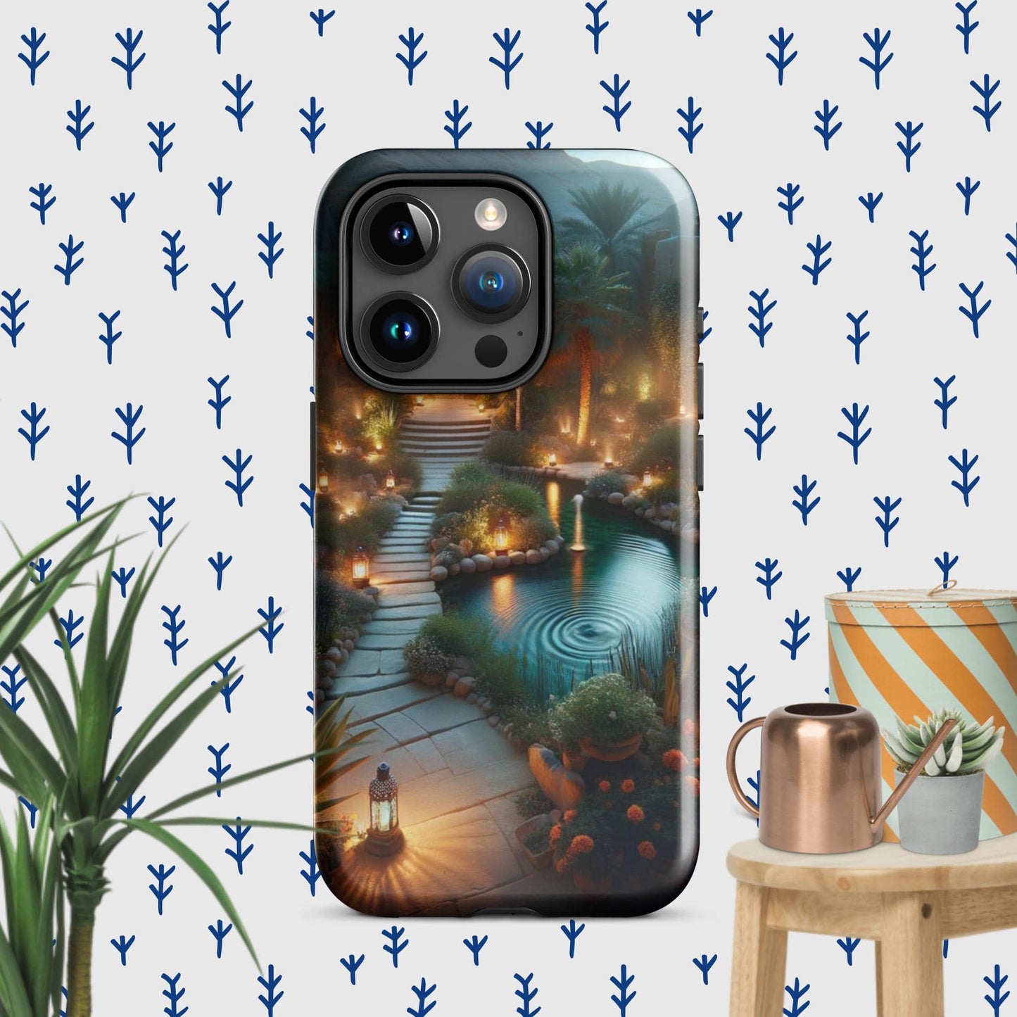The Hologram Hook Up Glossy / iPhone 15 Pro Peaceful Tranquility Tough Case for iPhone®