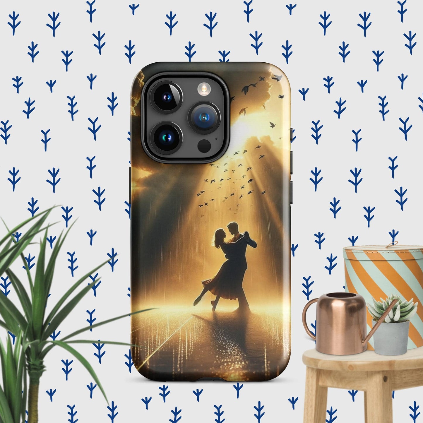 The Hologram Hook Up Glossy / iPhone 15 Pro Rain Dance Tough Case for iPhone®