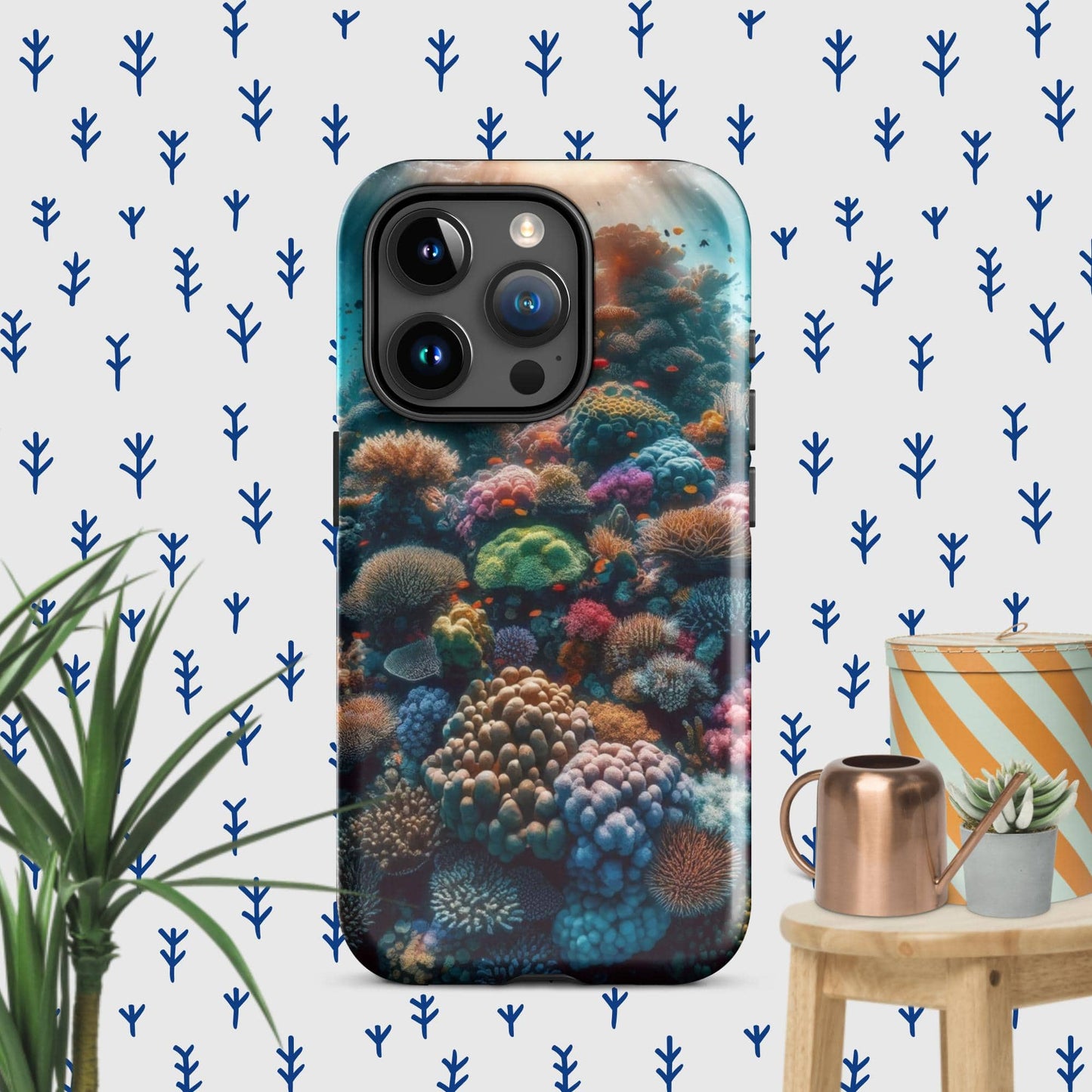 The Hologram Hook Up Glossy / iPhone 15 Pro Reefer Tough Case for iPhone®