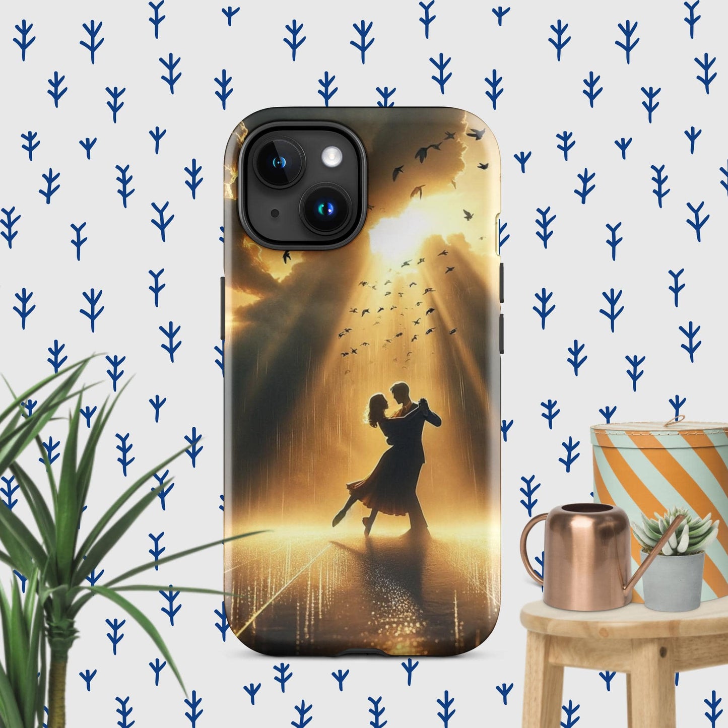 The Hologram Hook Up Glossy / iPhone 15 Rain Dance Tough Case for iPhone®