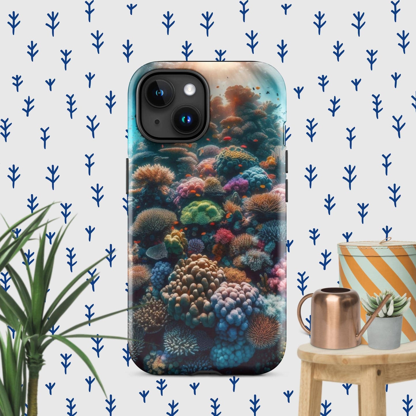 The Hologram Hook Up Glossy / iPhone 15 Reefer Tough Case for iPhone®