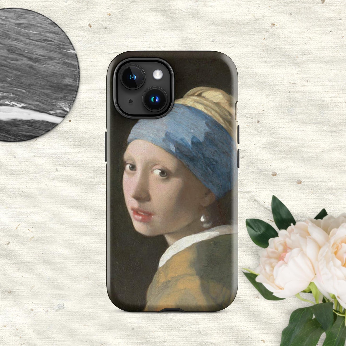 The Hologram Hook Up Glossy / iPhone 15 Vermeer's Pearl Tough Case for iPhone®