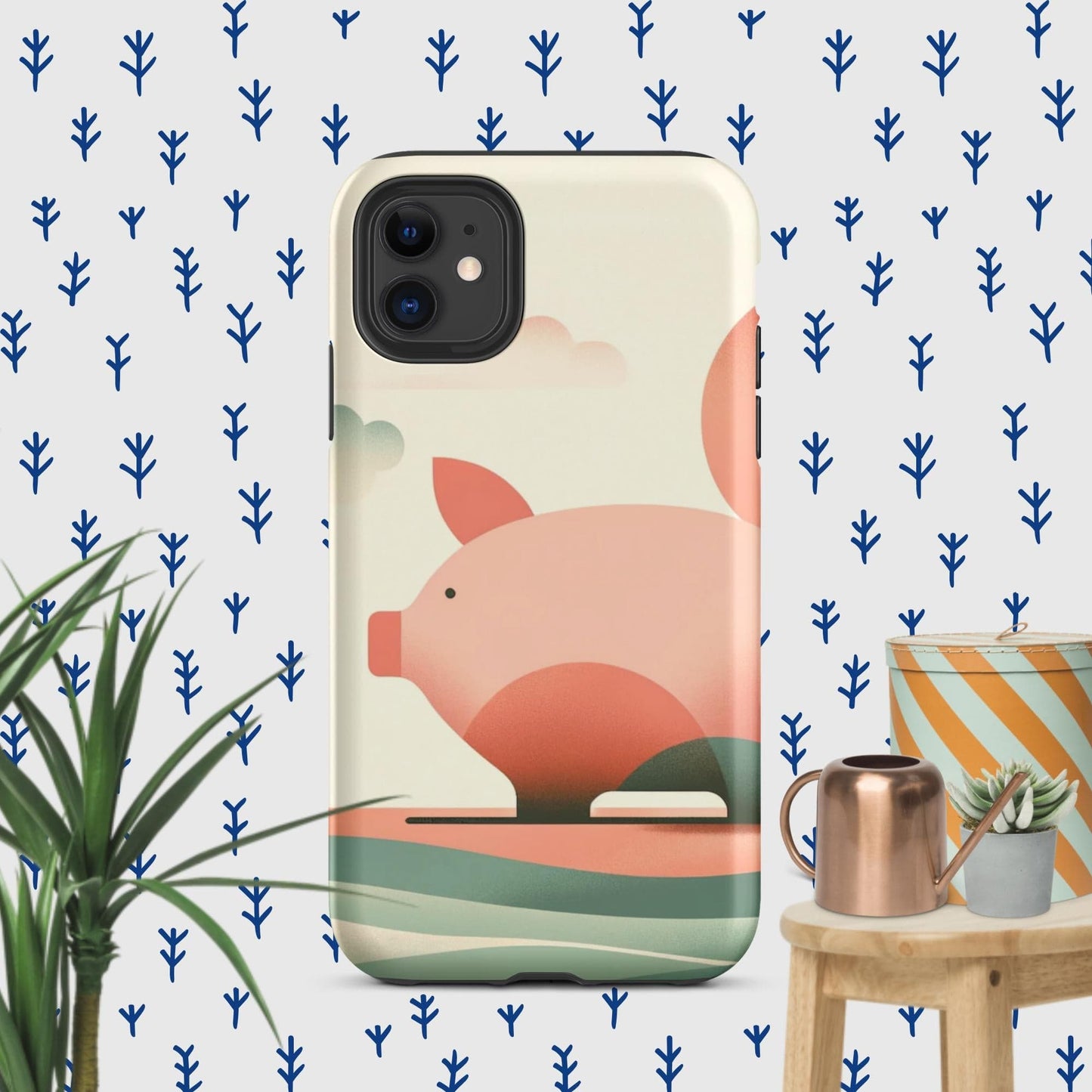 The Hologram Hook Up Matte / iPhone 11 Pig Icon Tough Case for iPhone®