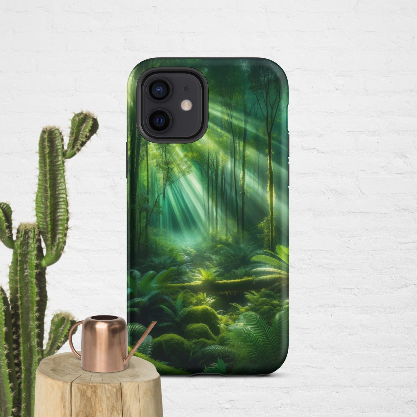 The Hologram Hook Up Matte / iPhone 12 Forest Light Tough Case for iPhone®