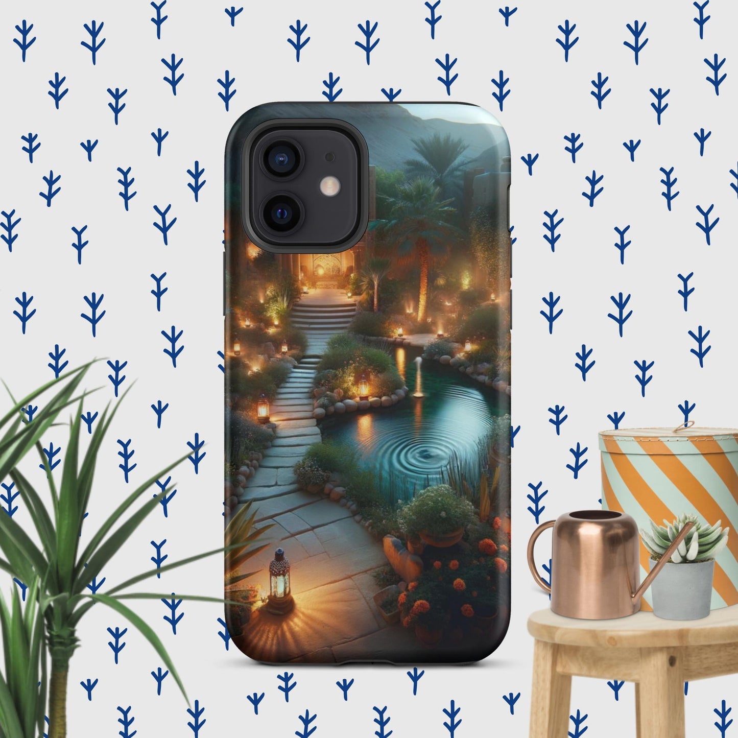 The Hologram Hook Up Matte / iPhone 12 Peaceful Tranquility Tough Case for iPhone®