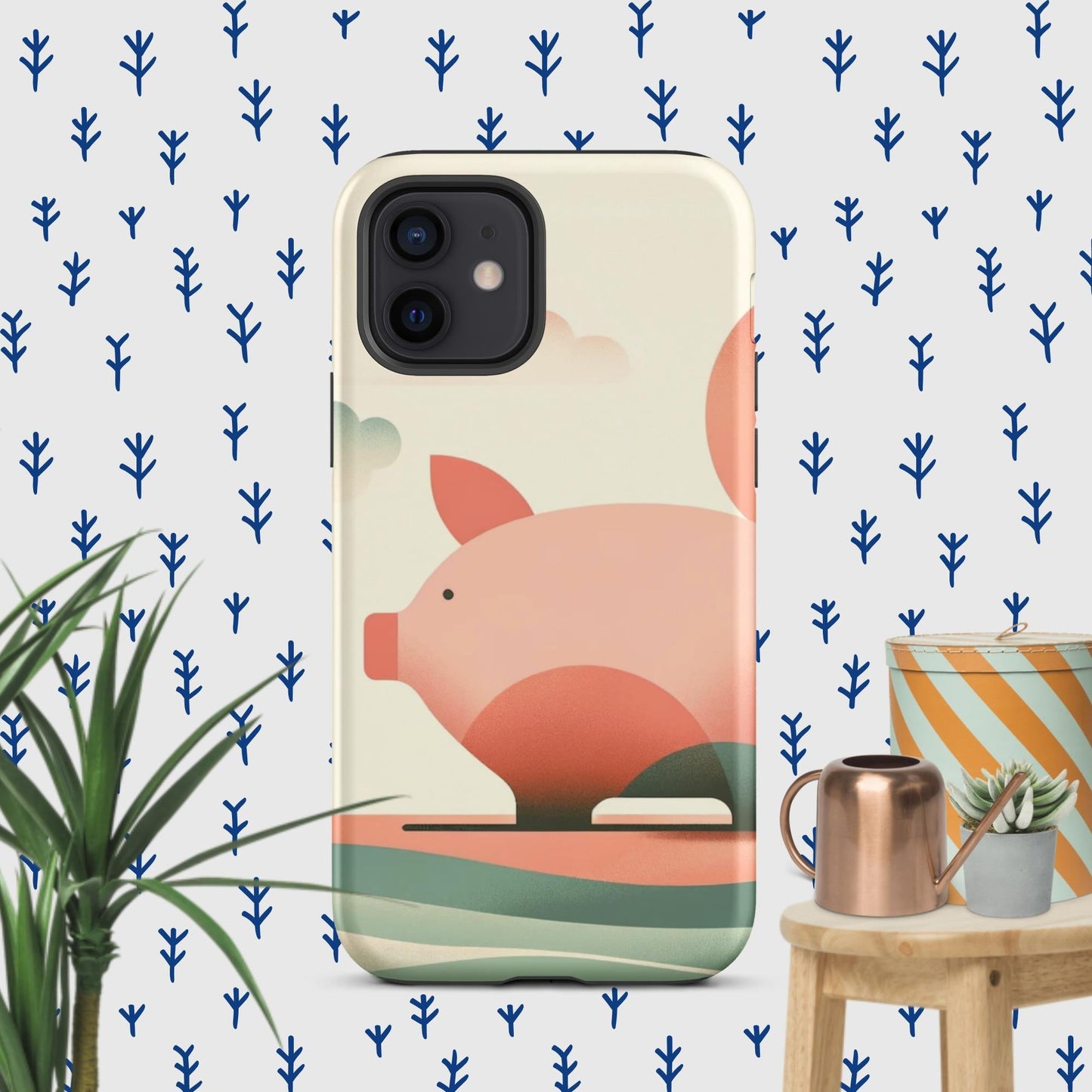 The Hologram Hook Up Matte / iPhone 12 Pig Icon Tough Case for iPhone®